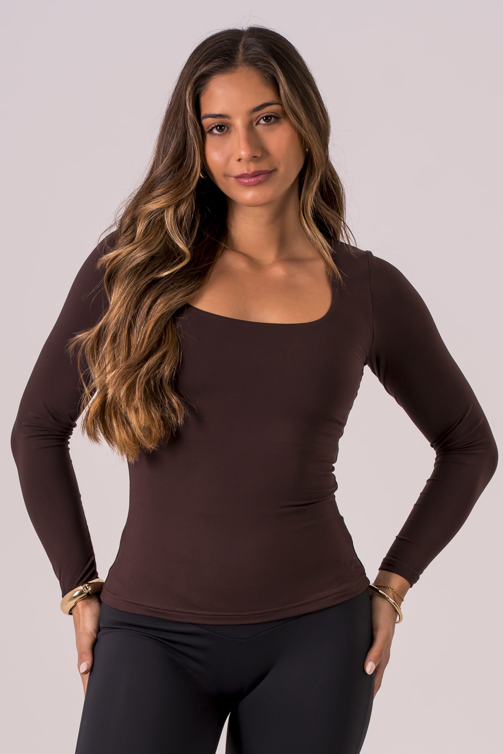 Espresso Built-In Reversible Long Sleeve