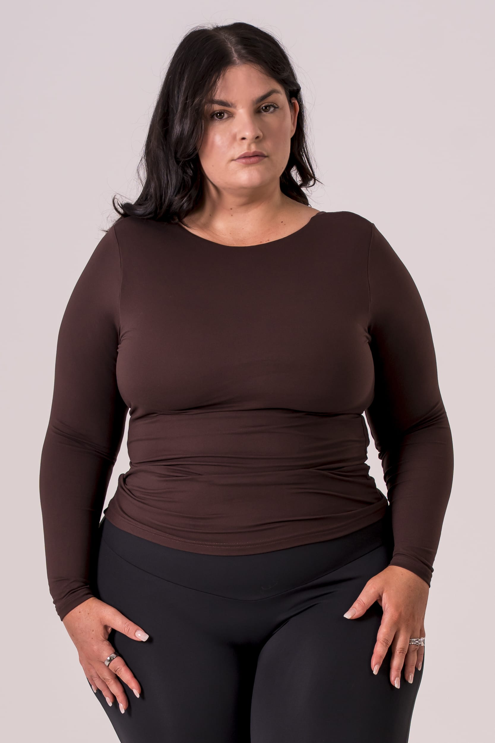 Espresso Built-In Reversible Long Sleeve