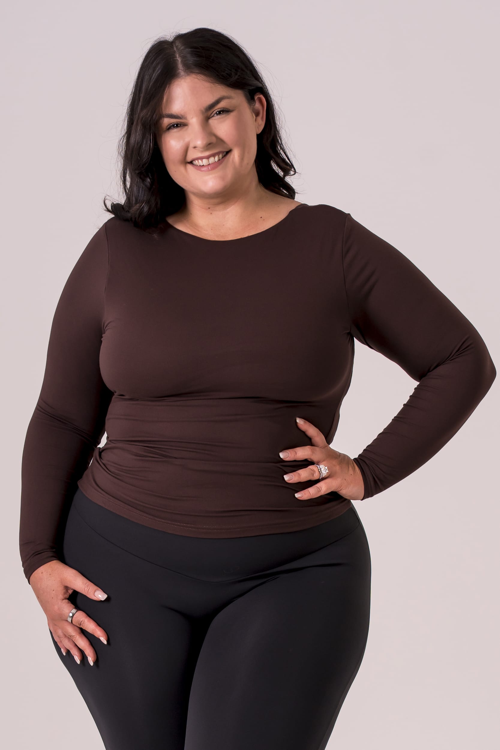 Espresso Built-In Reversible Long Sleeve