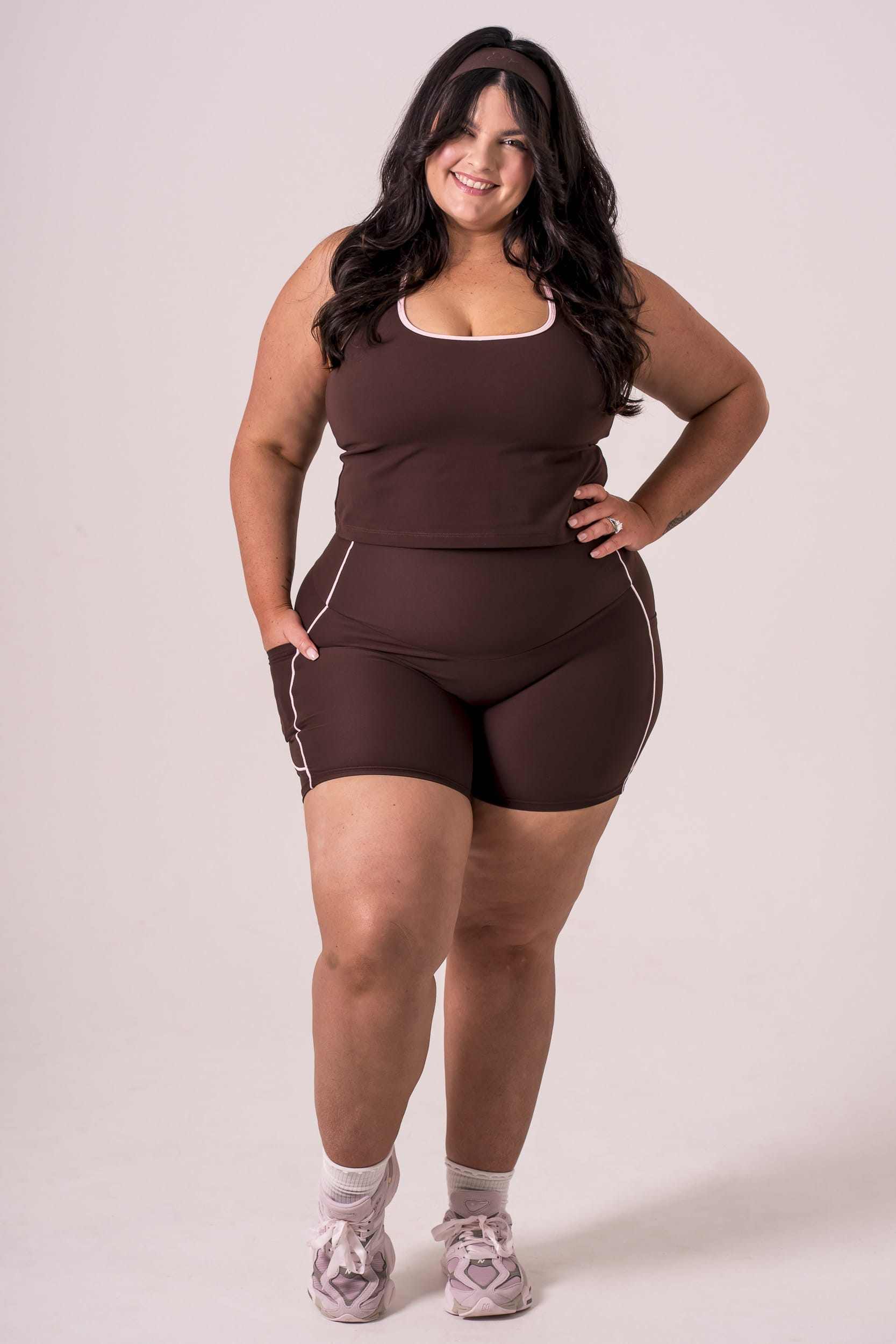 Espresso Duo Dynamic Pocket Curve 6" Shorts