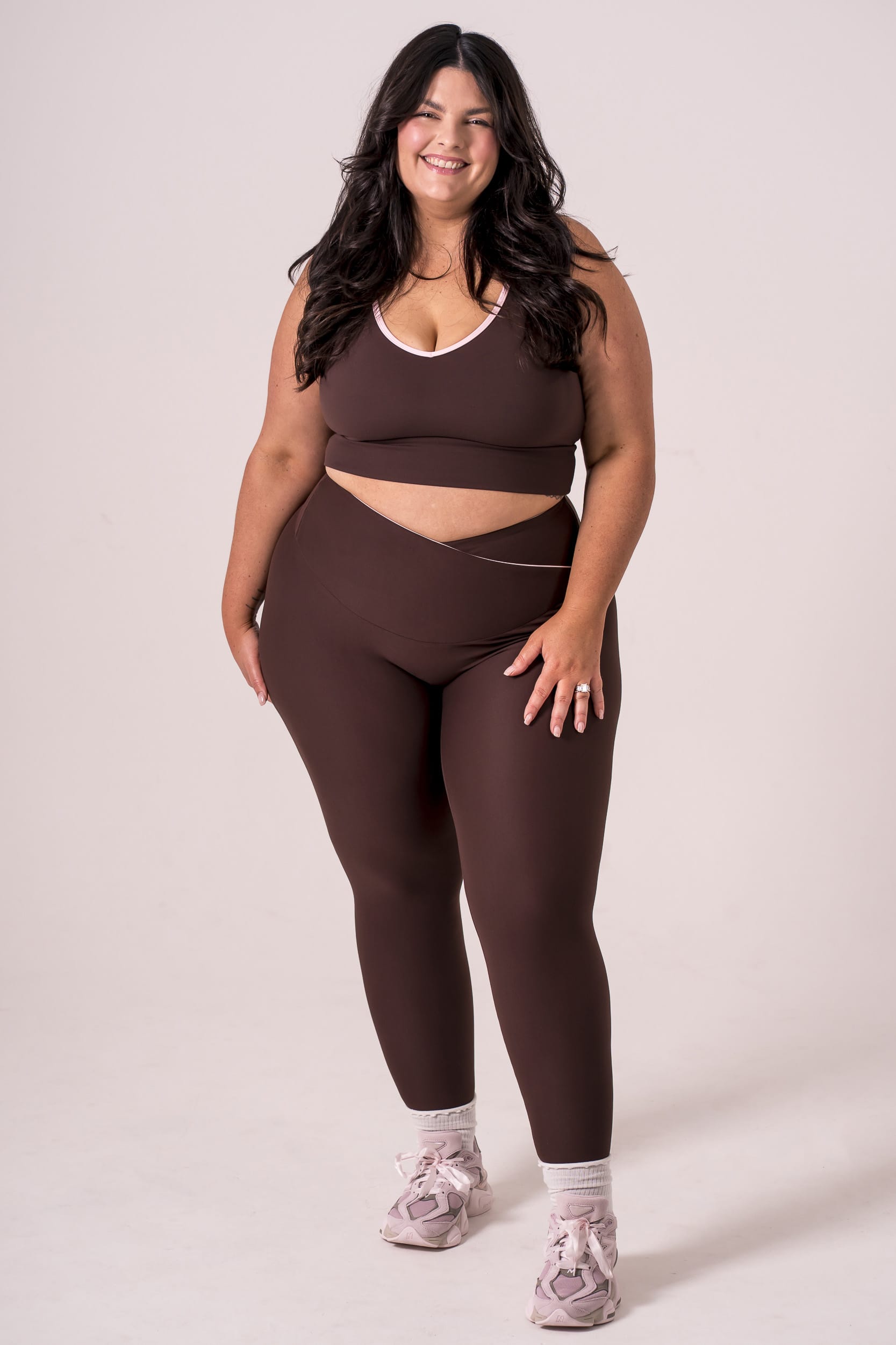 Espresso Duo Dynamic V Band Leggings