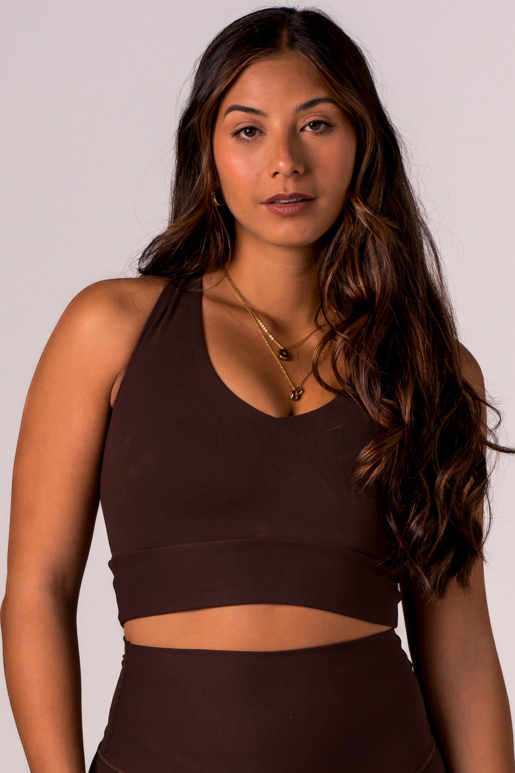 Espresso Dynamic Sports Crop