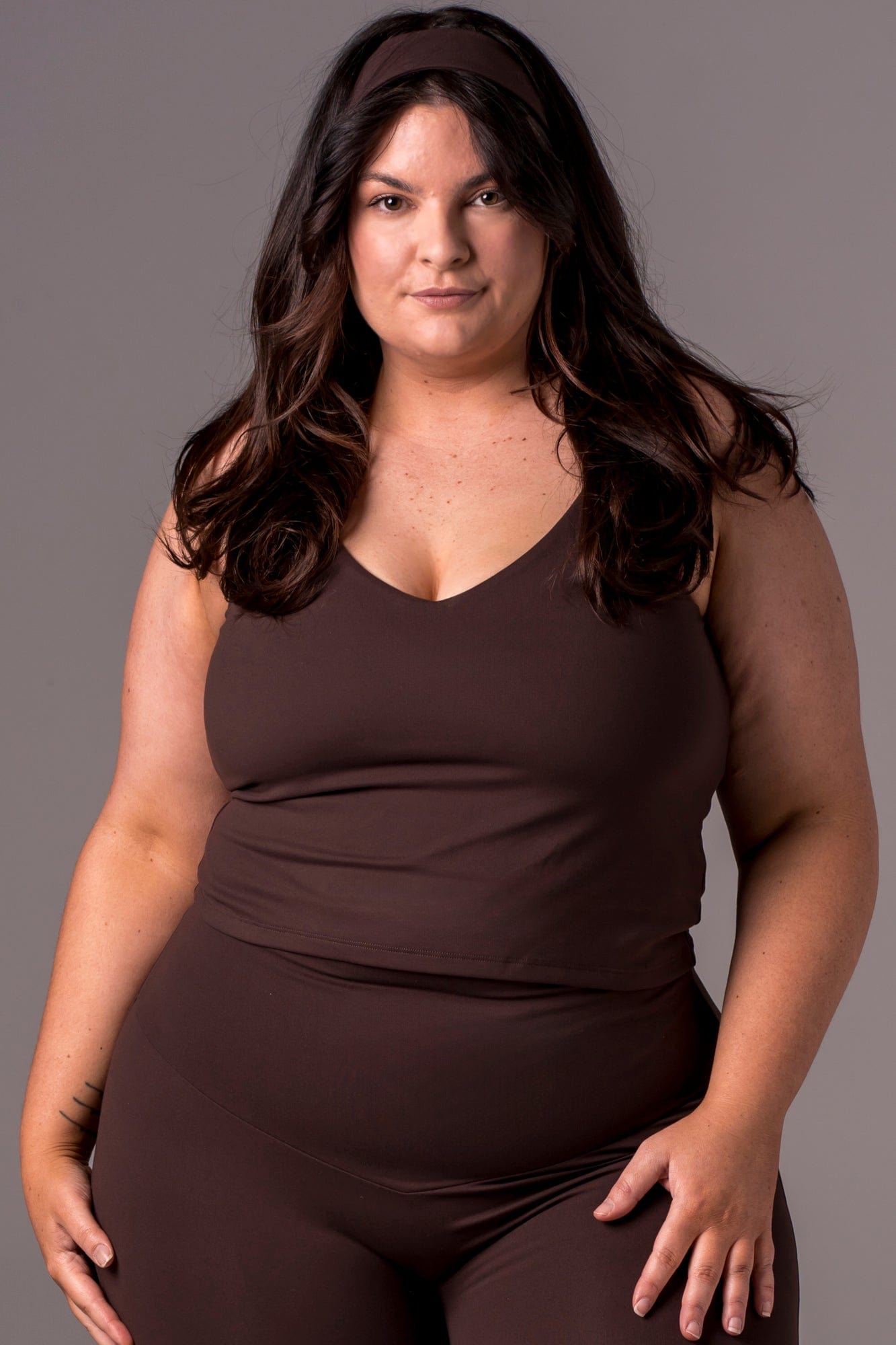 Espresso Luxe Longline Crop