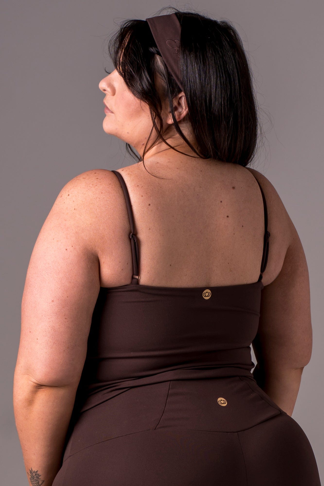 Espresso Luxe Longline Crop