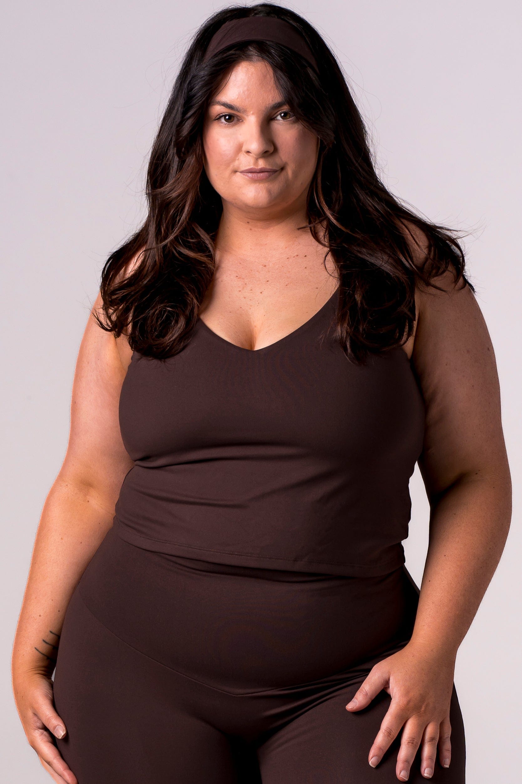 Espresso Luxe Longline Crop