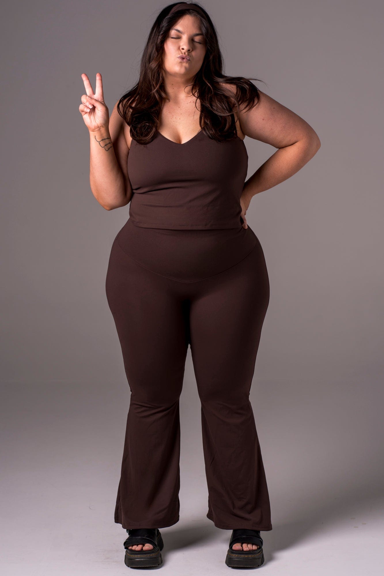 Espresso Luxe Pocket Yoga Pants