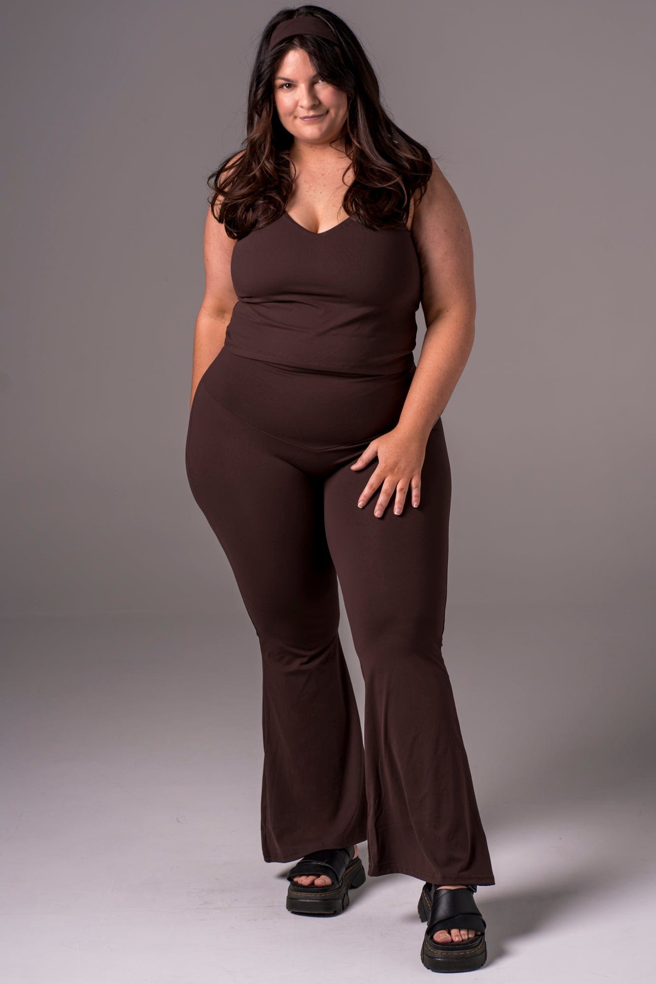 Espresso Luxe Pocket Yoga Pants