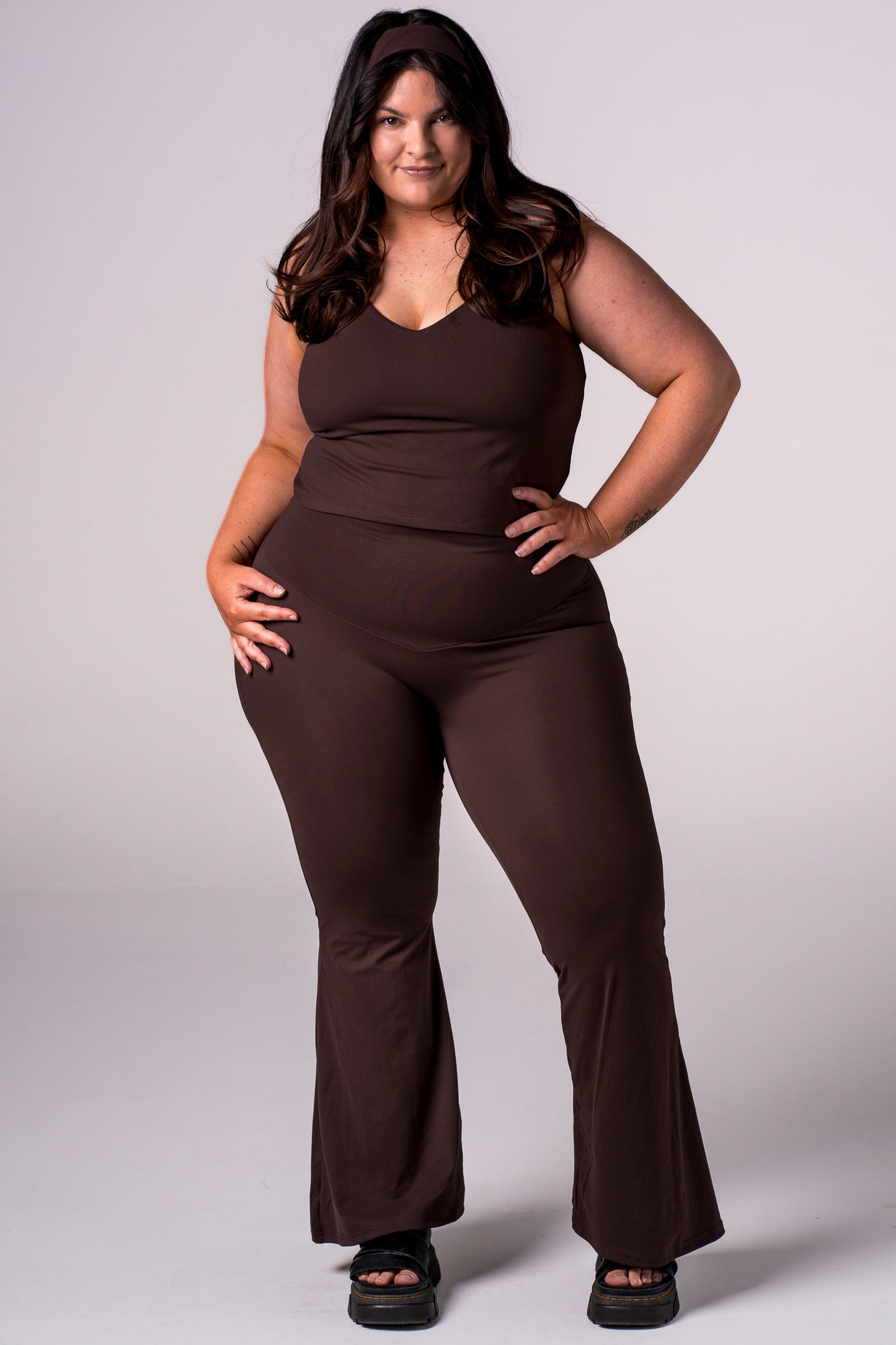 Espresso Luxe Pocket Yoga Pants