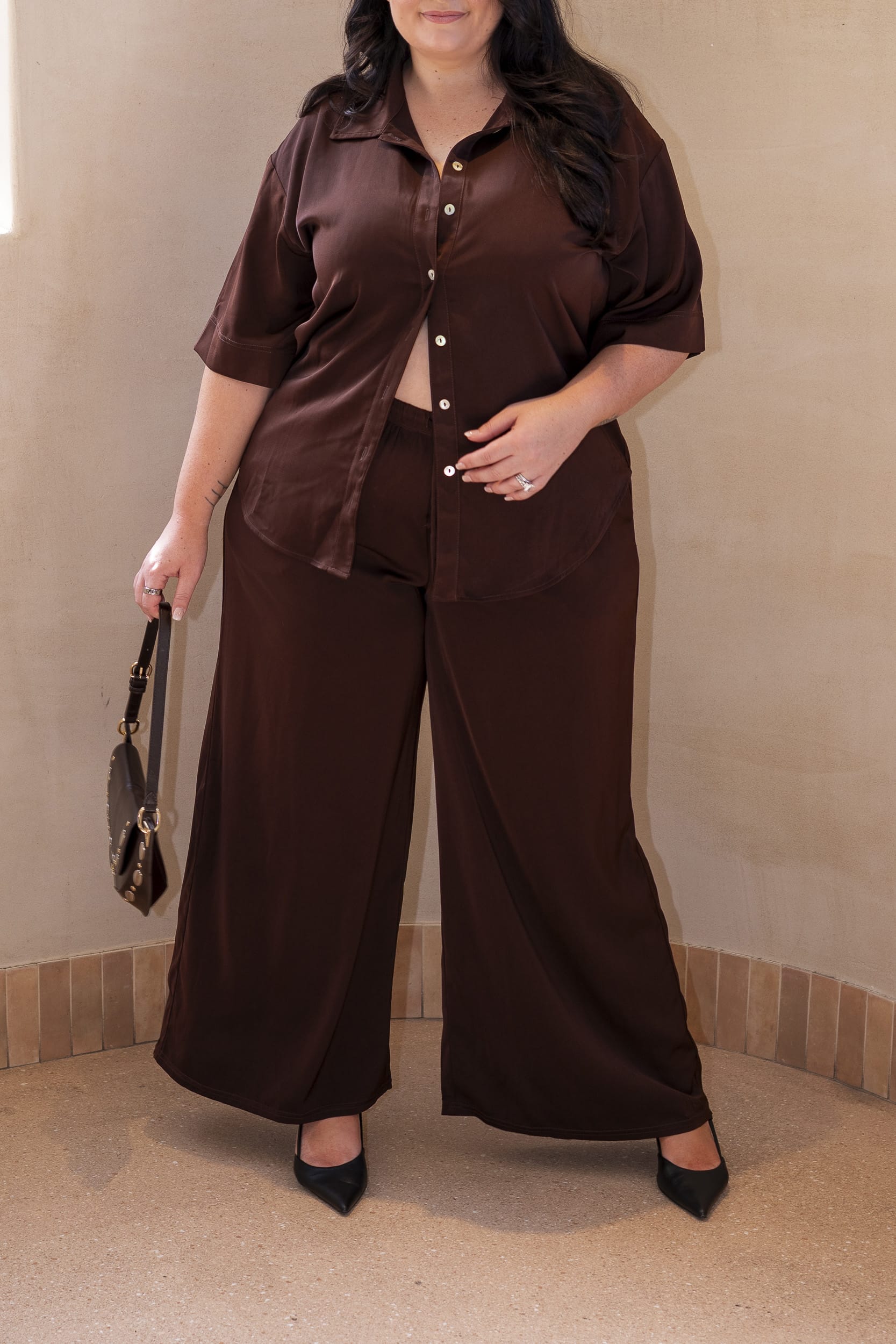 Espresso Wide Leg Pants
