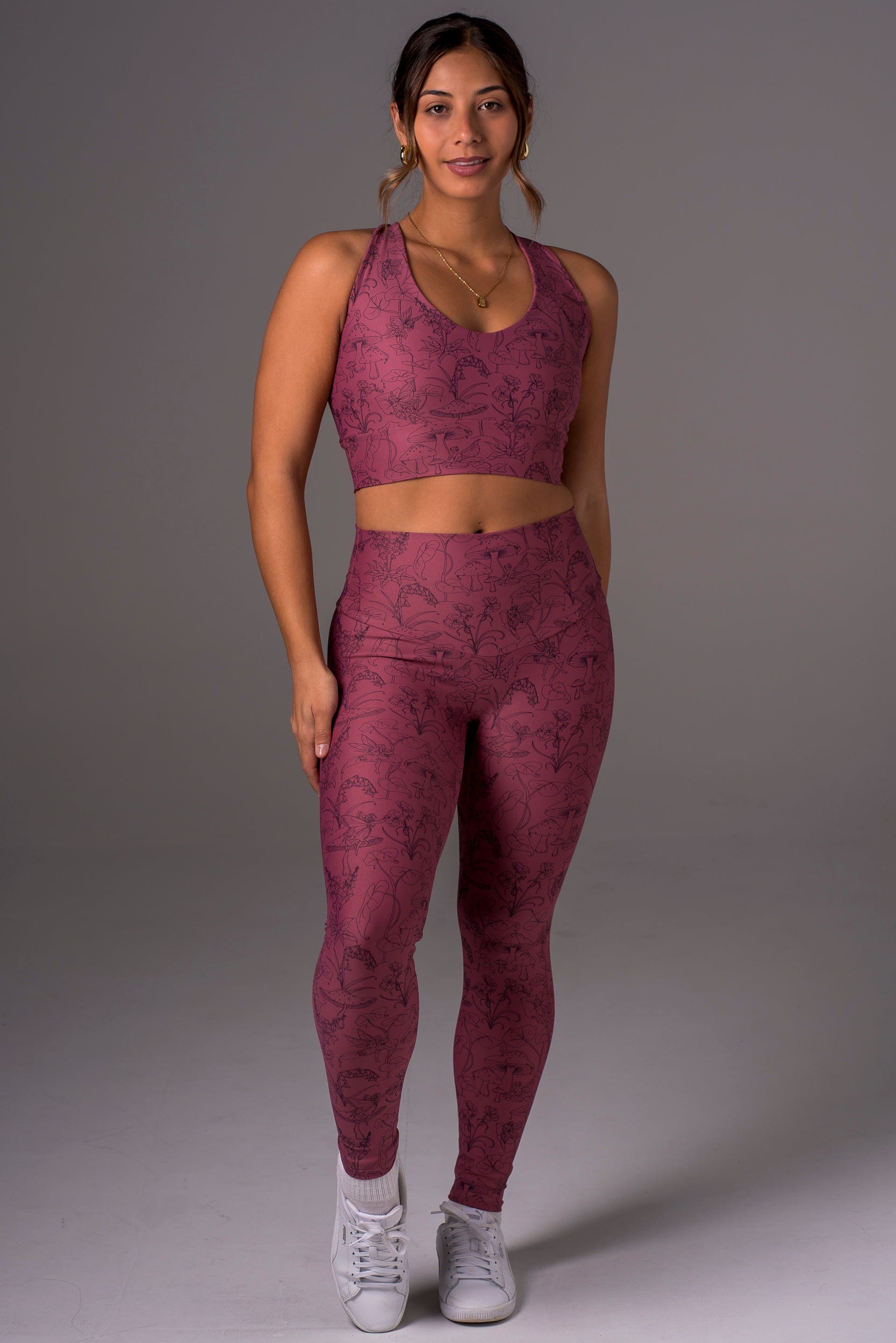 Fairy Garden Dynamic High Waisted Ankle Biter Leggings