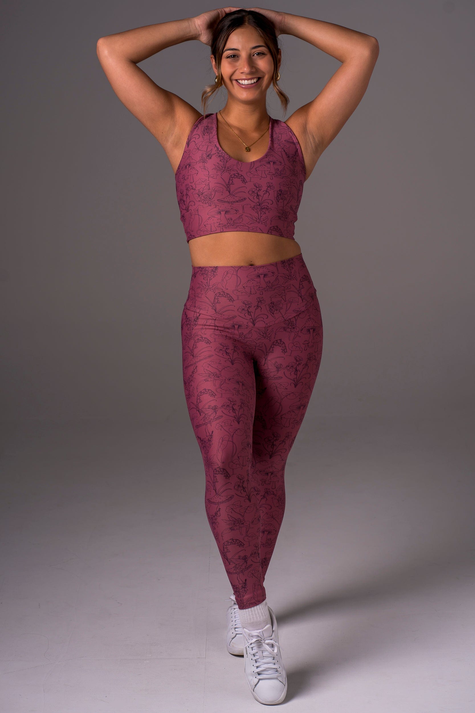 Fairy Garden Dynamic High Waisted Ankle Biter Leggings