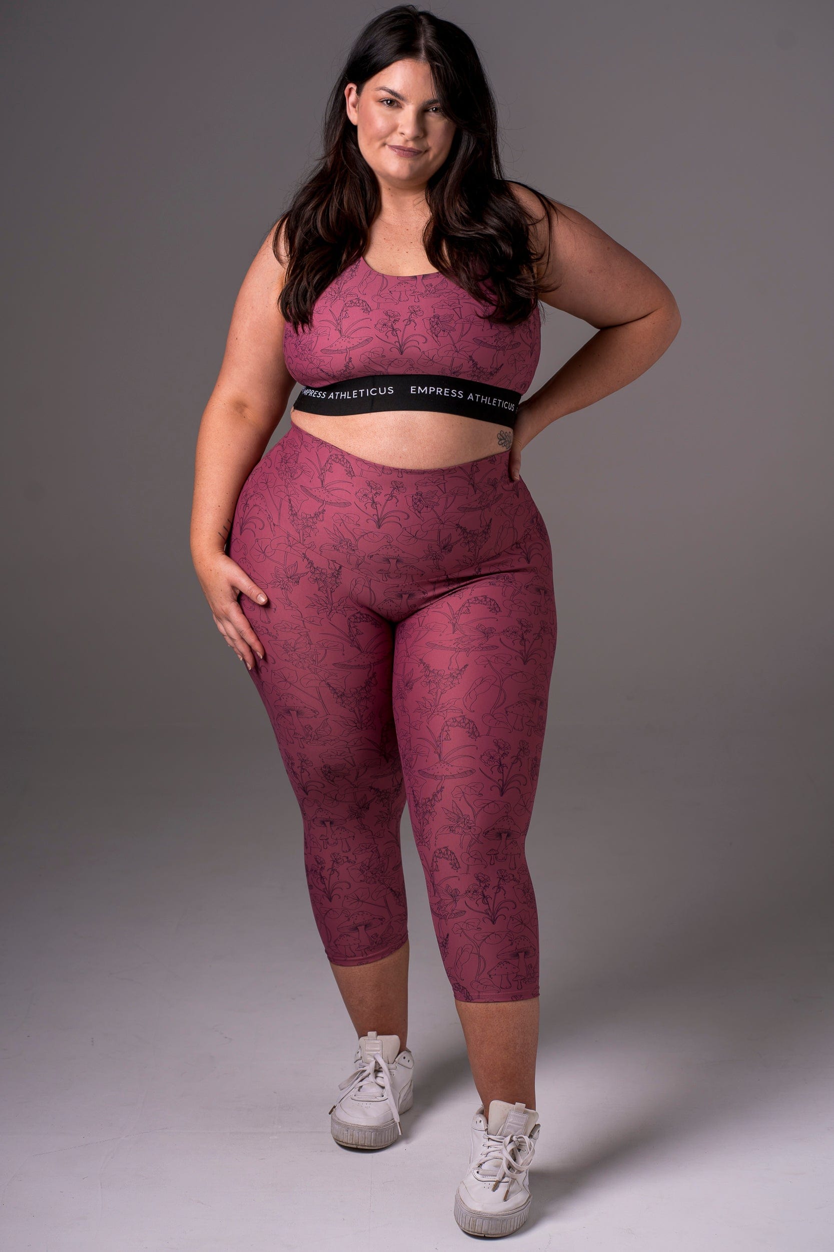 Fairy Garden Dynamic High Waisted Capri Leggings