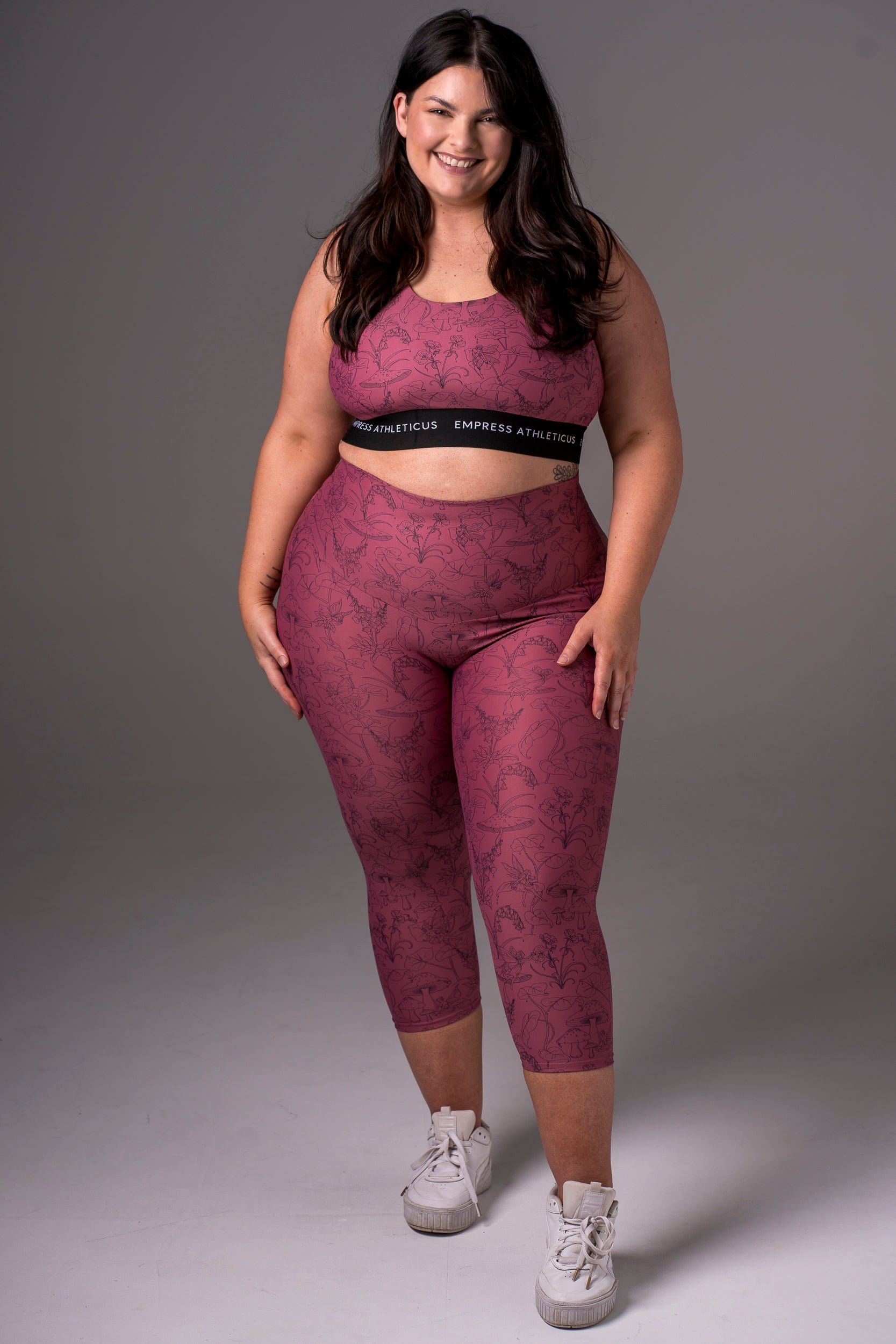Fairy Garden Dynamic High Waisted Capri Leggings