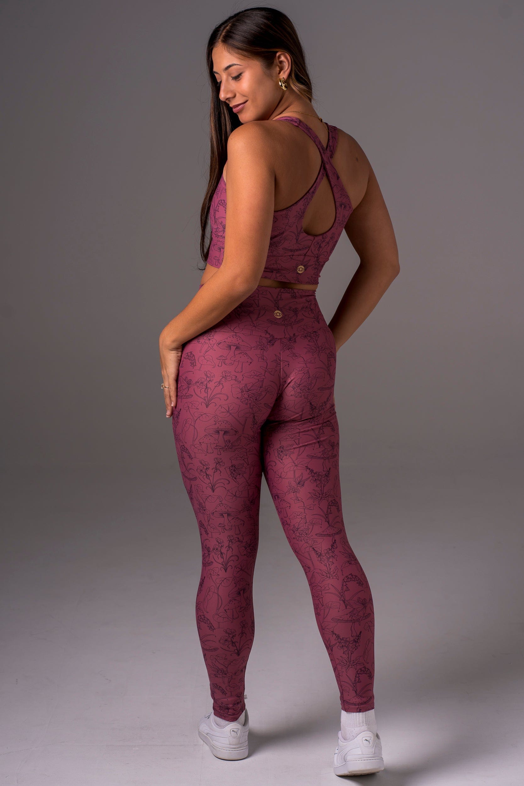 Fairy Garden Dynamic High Waisted Pocket Ankle Biter Leggings