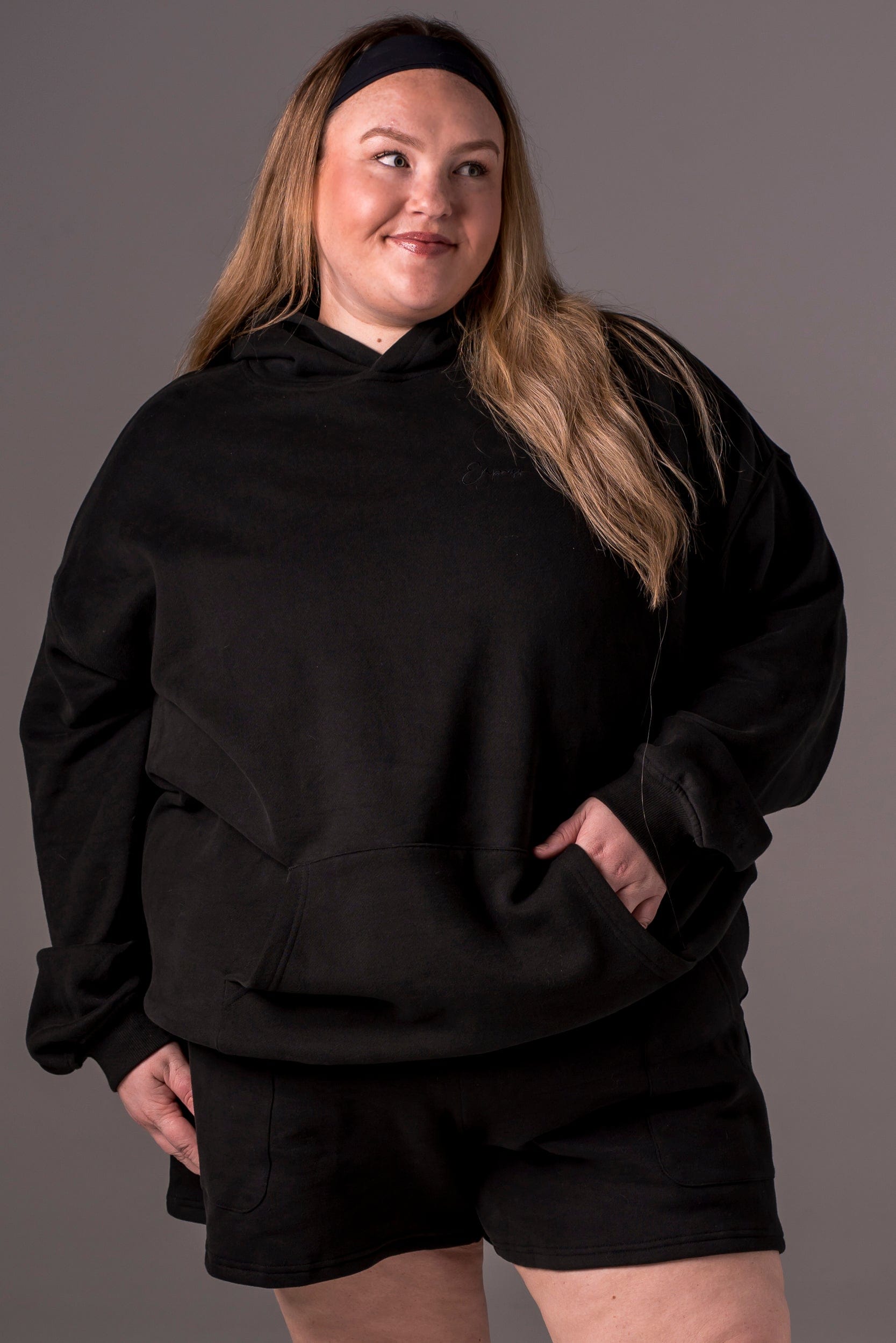 Kind Vibes Only Black Hoodie - Purple