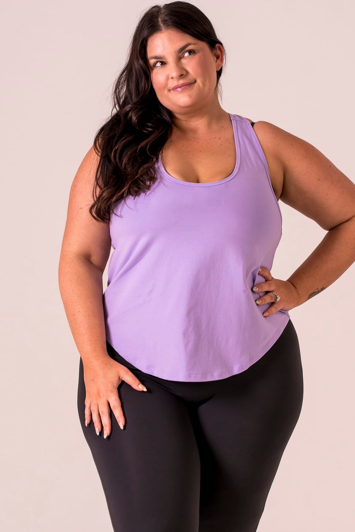 Lavender Racer Tank