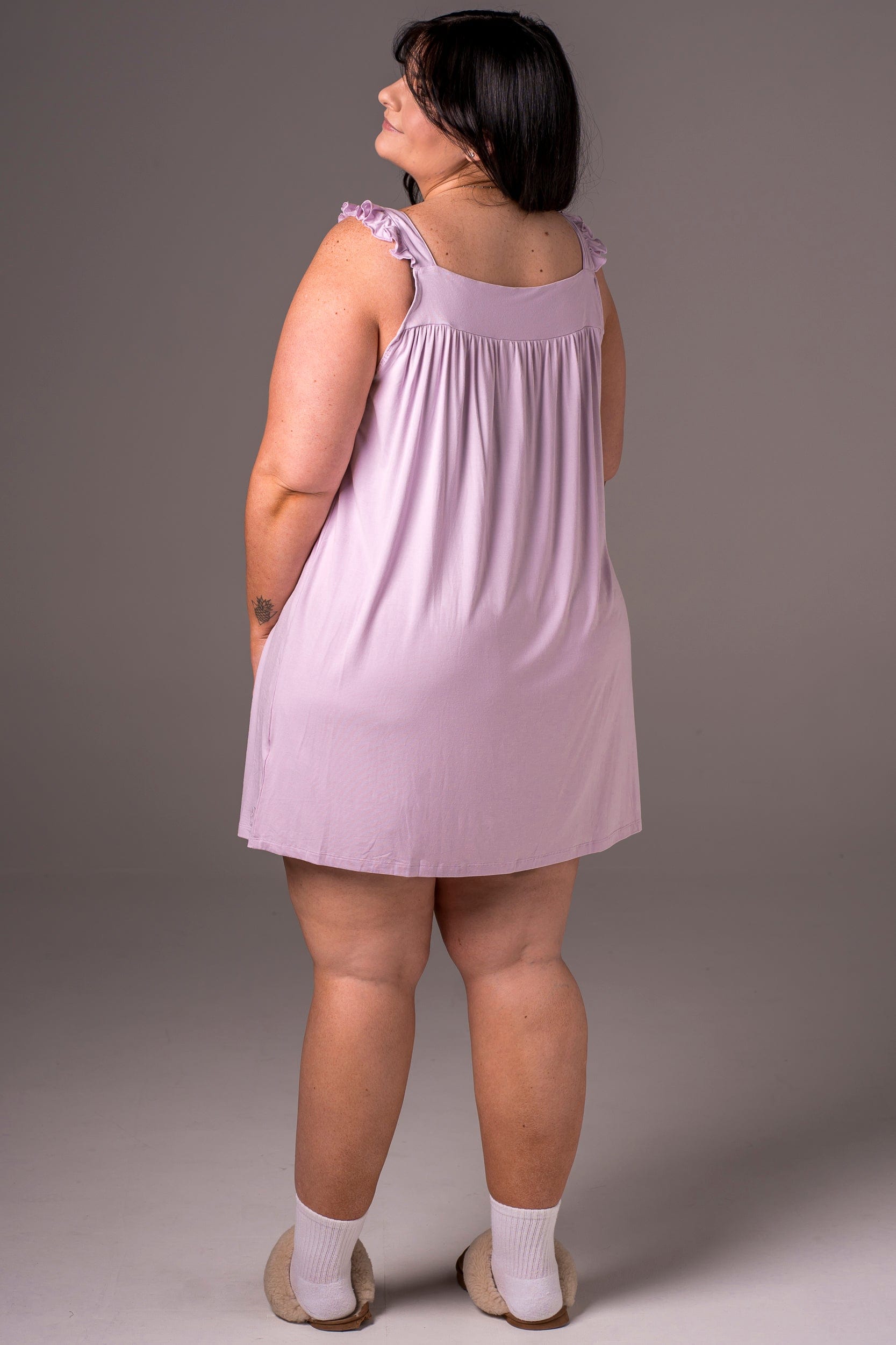 Lilac Bamboo Pyjama Dress