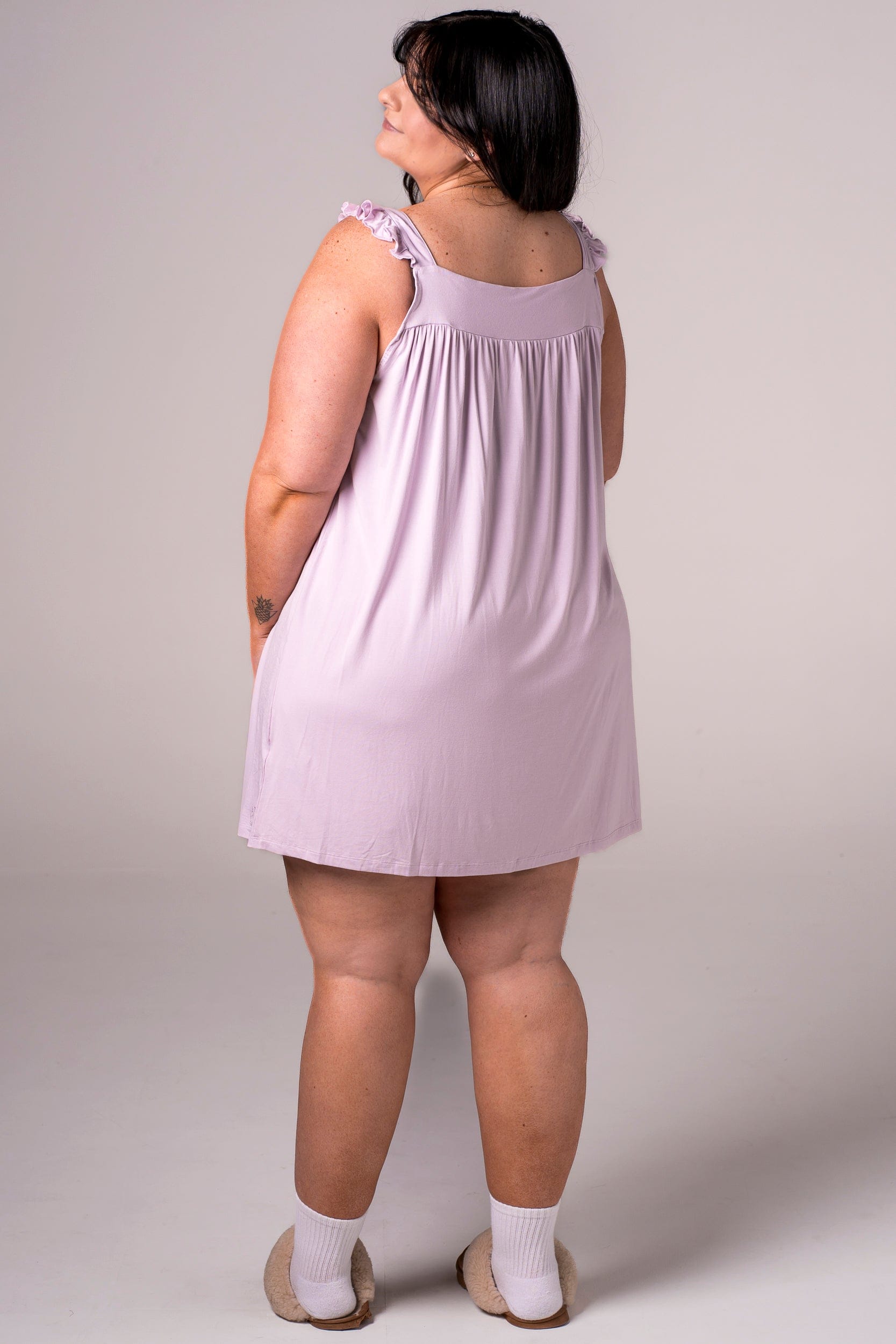 Lilac Bamboo Pyjama Dress