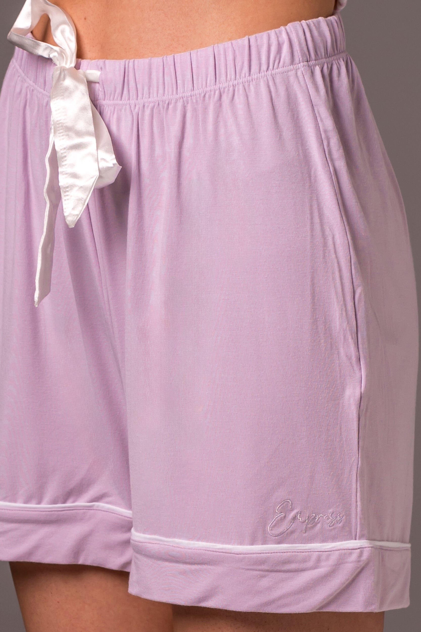 Lilac Bamboo Pyjama Shorts