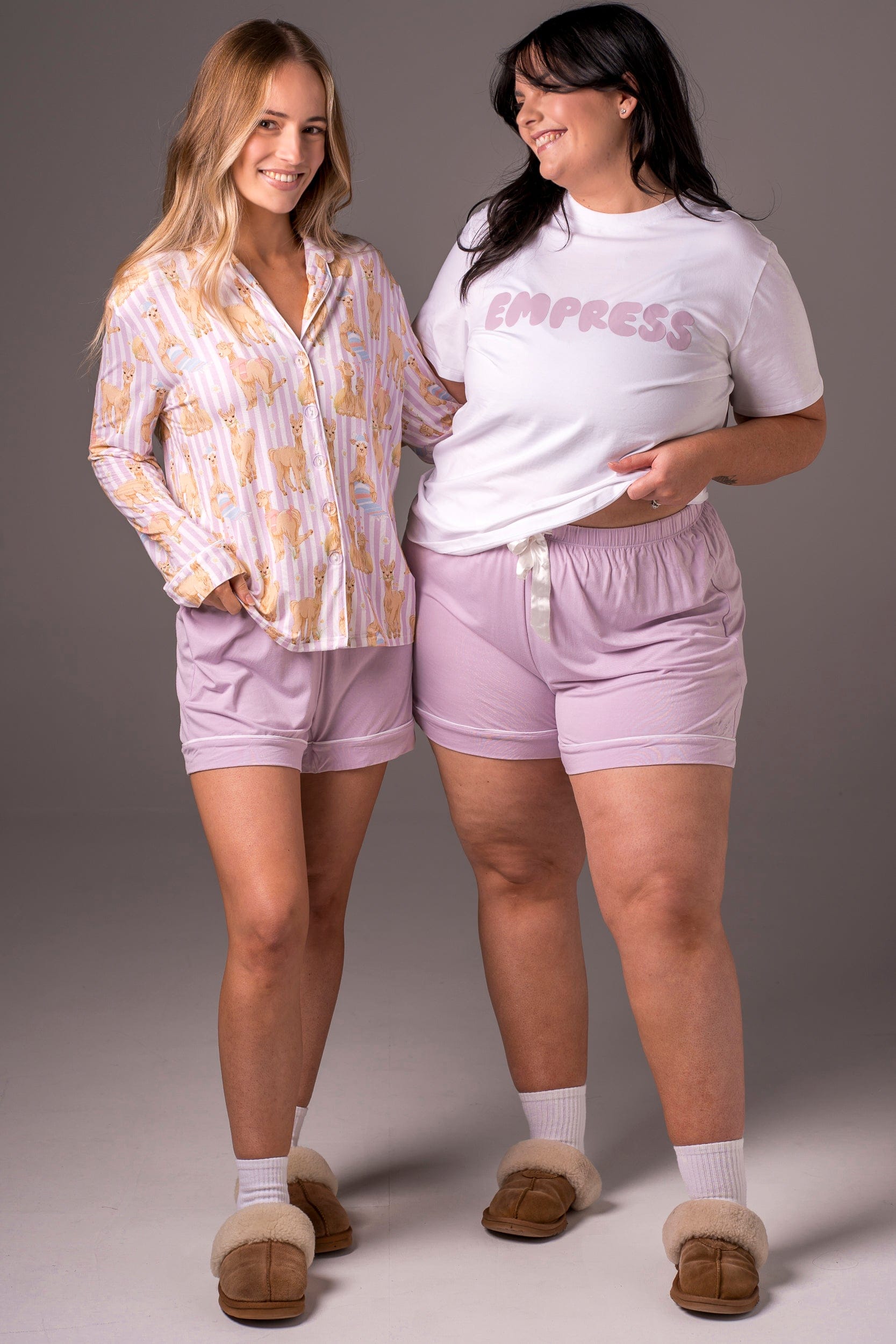 Lilac Bamboo Pyjama Shorts