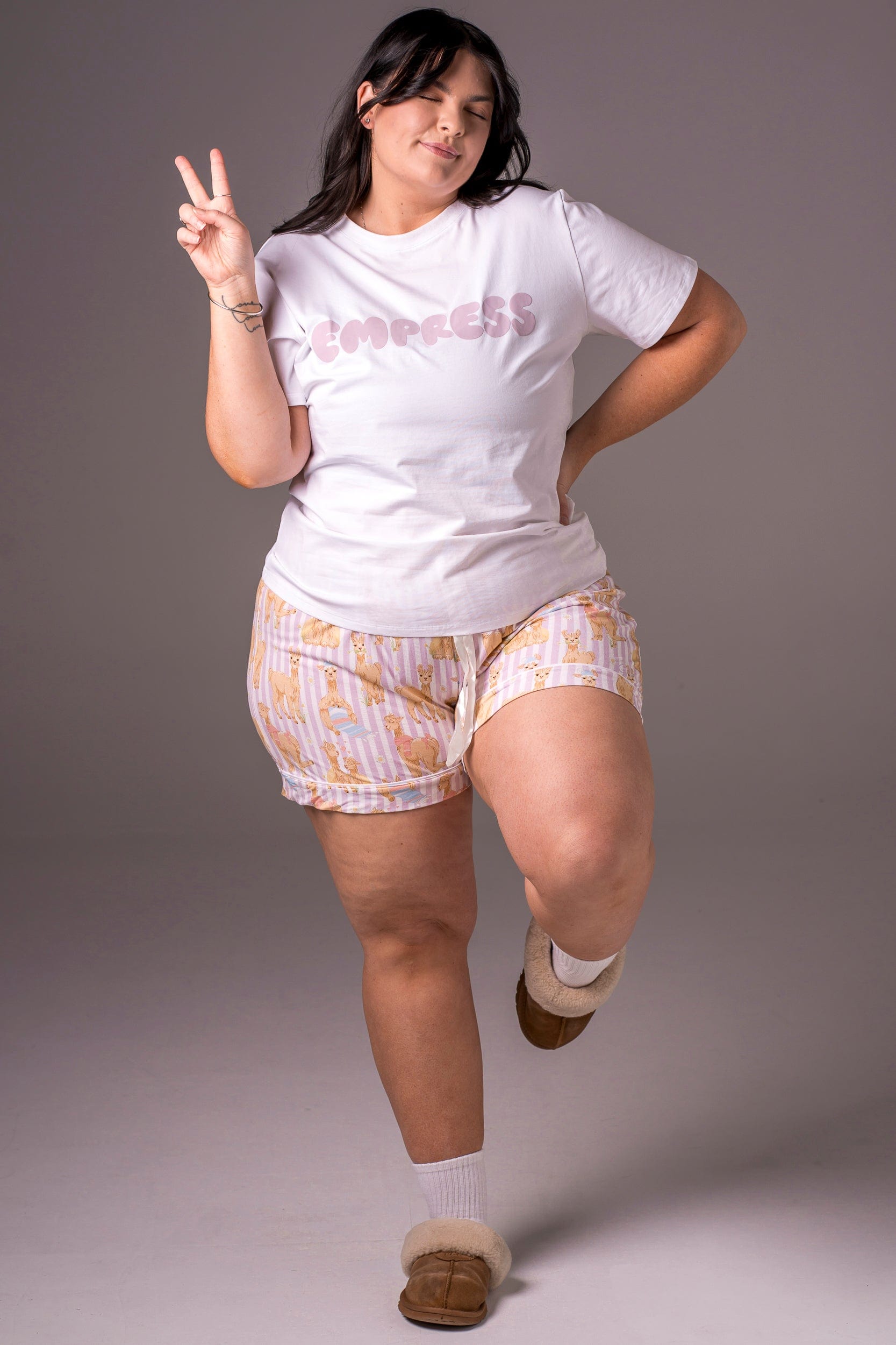Llama Bamboo Pyjama Shorts