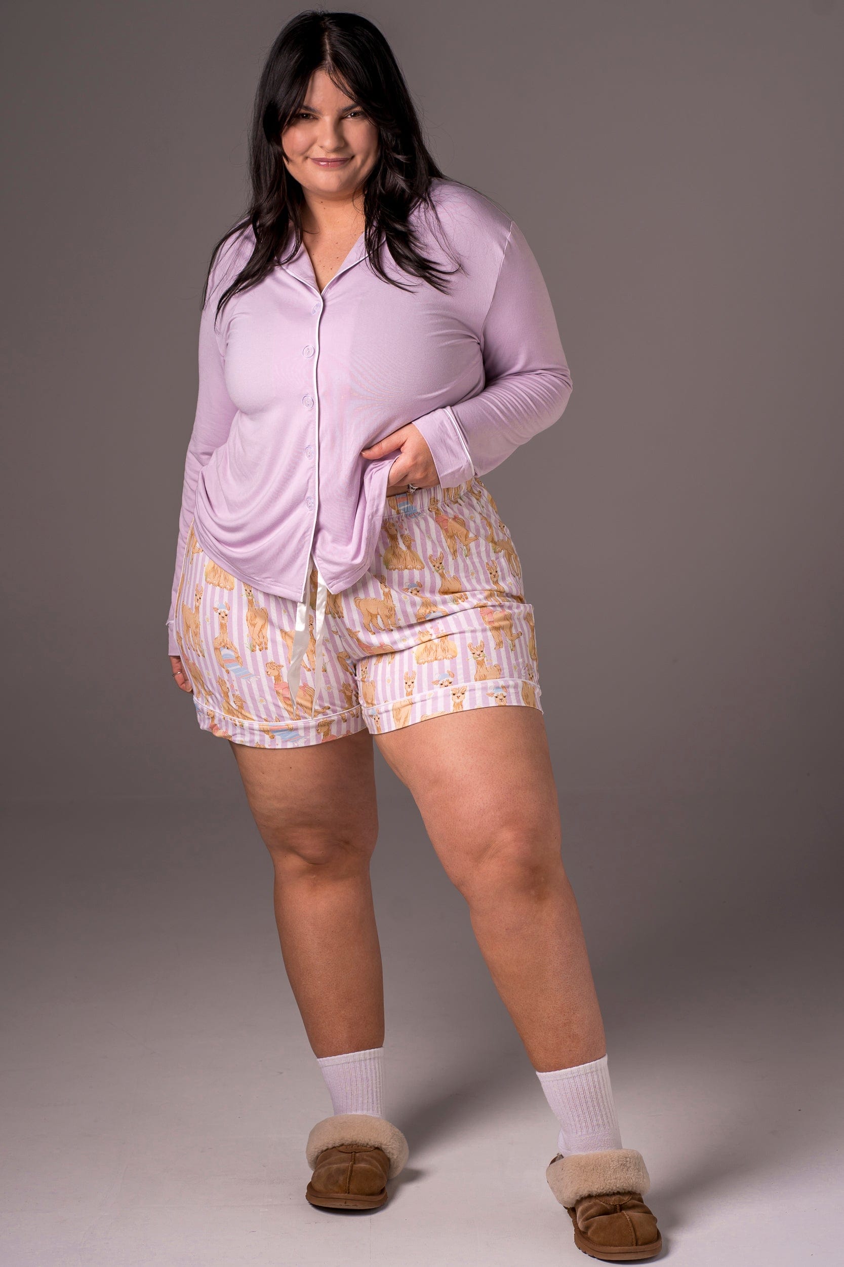 Llama Bamboo Pyjama Shorts