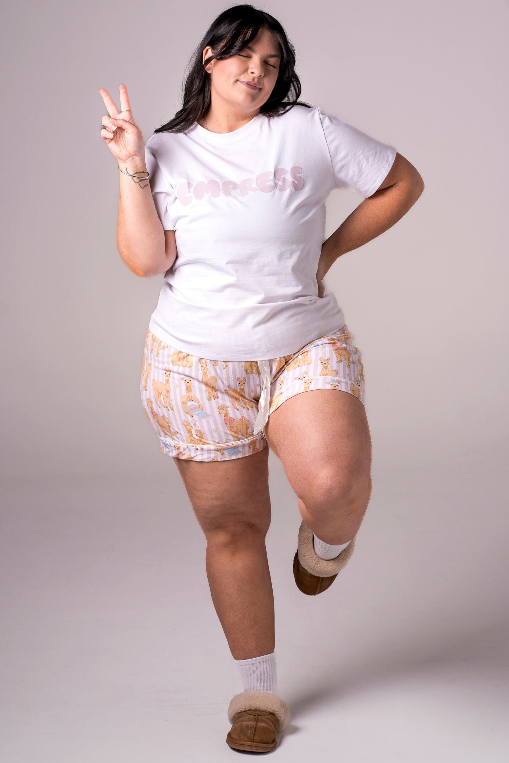 Llama Bamboo Pyjama Shorts