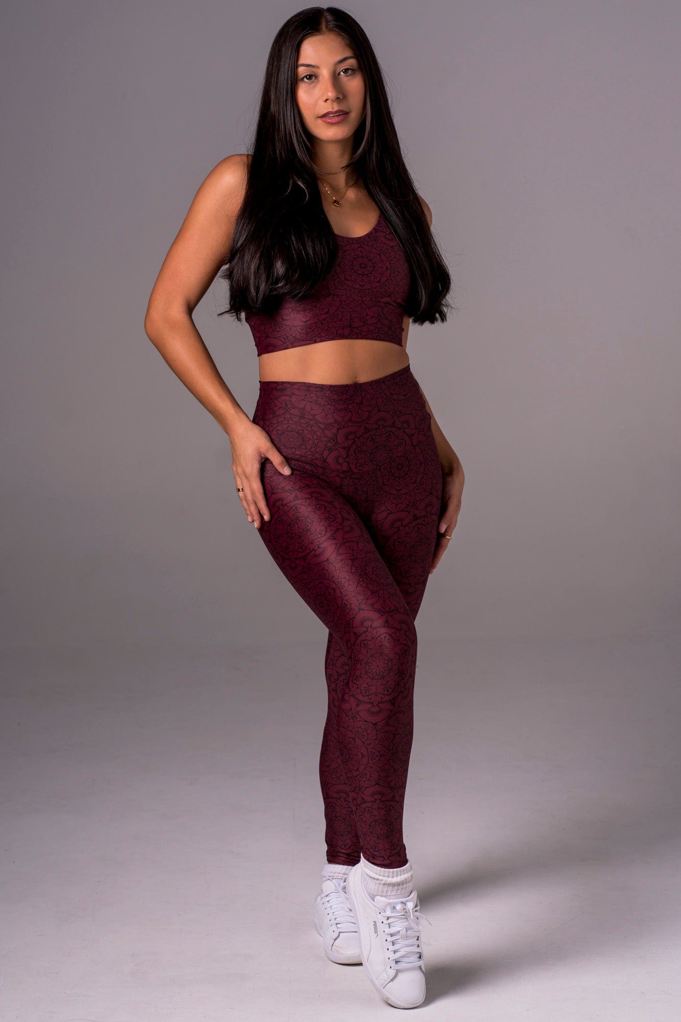 Mandala Dynamic High Waisted Ankle Biter Leggings