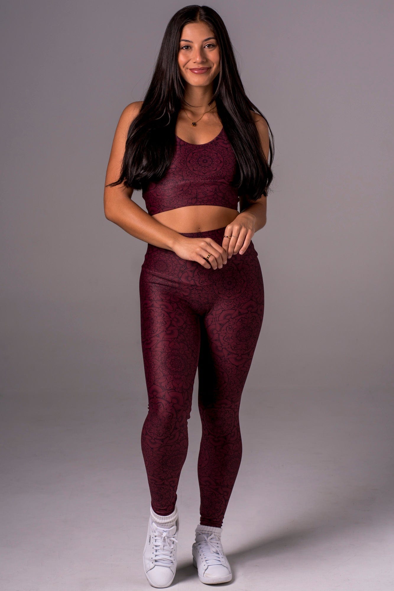 Mandala Dynamic High Waisted Ankle Biter Leggings