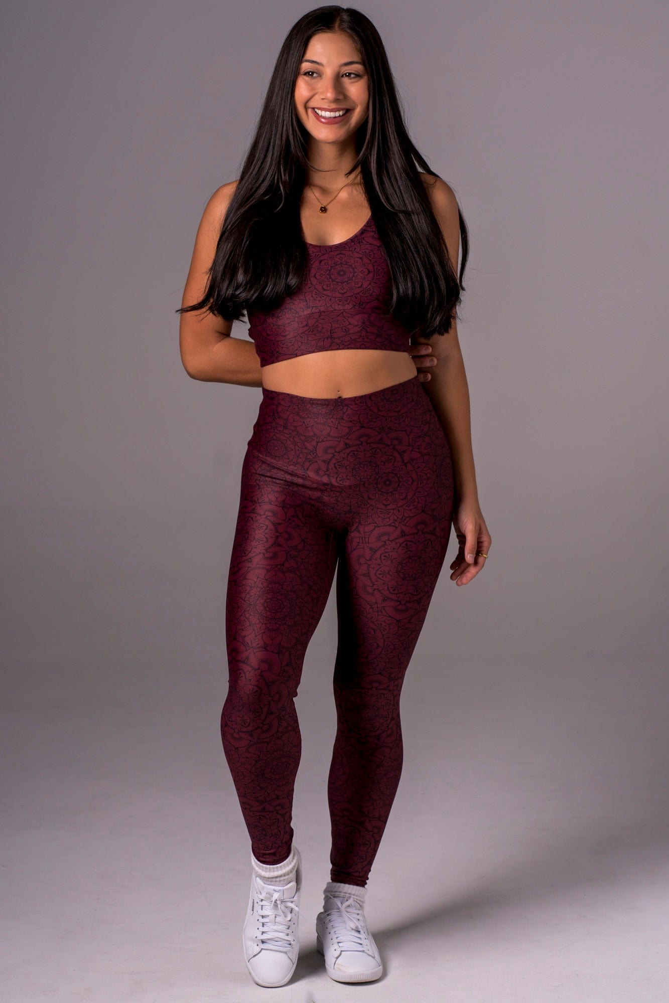 Mandala Dynamic High Waisted Ankle Biter Leggings