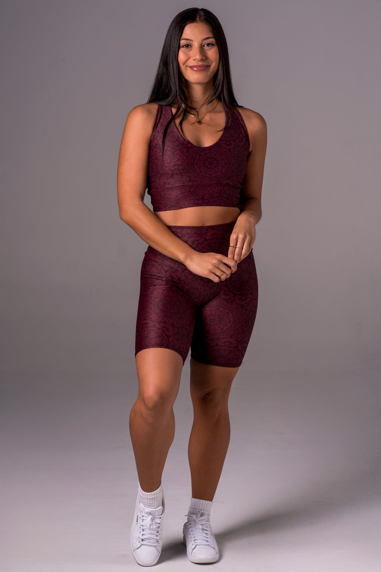 Mandala Dynamic High Waisted Bike Shorts