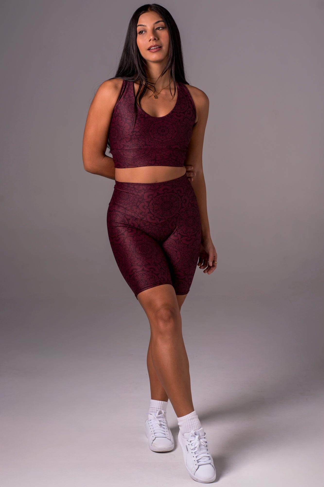 Mandala Dynamic High Waisted Bike Shorts
