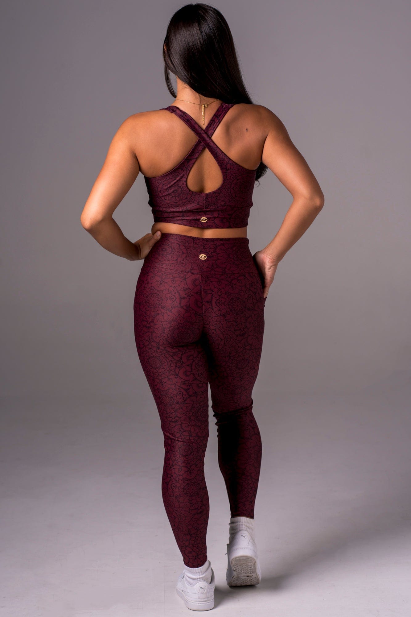 Mandala Dynamic High Waisted Pocket Ankle Biter Leggings