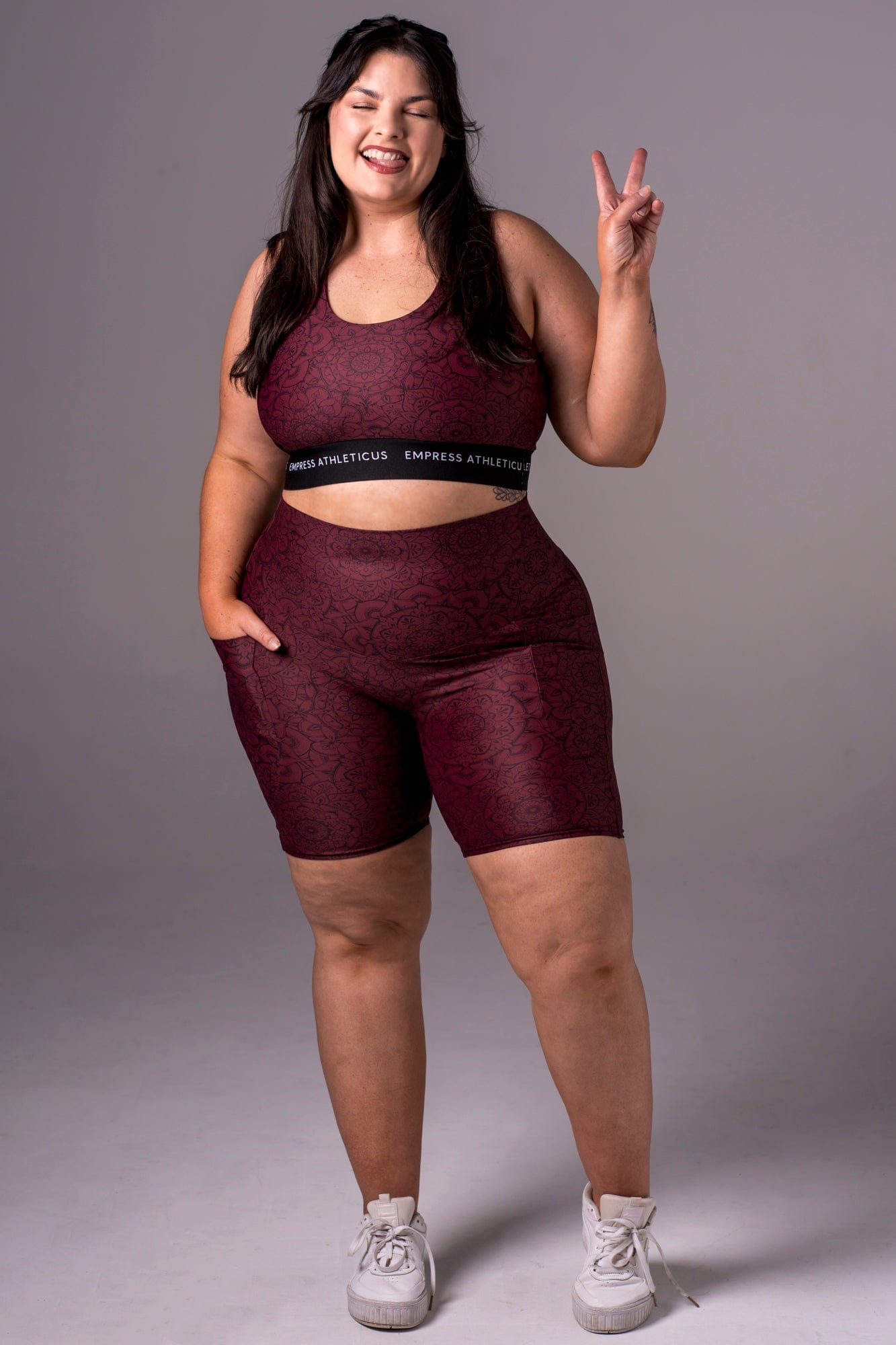 Mandala Dynamic High Waisted Pocket Booty Shorts