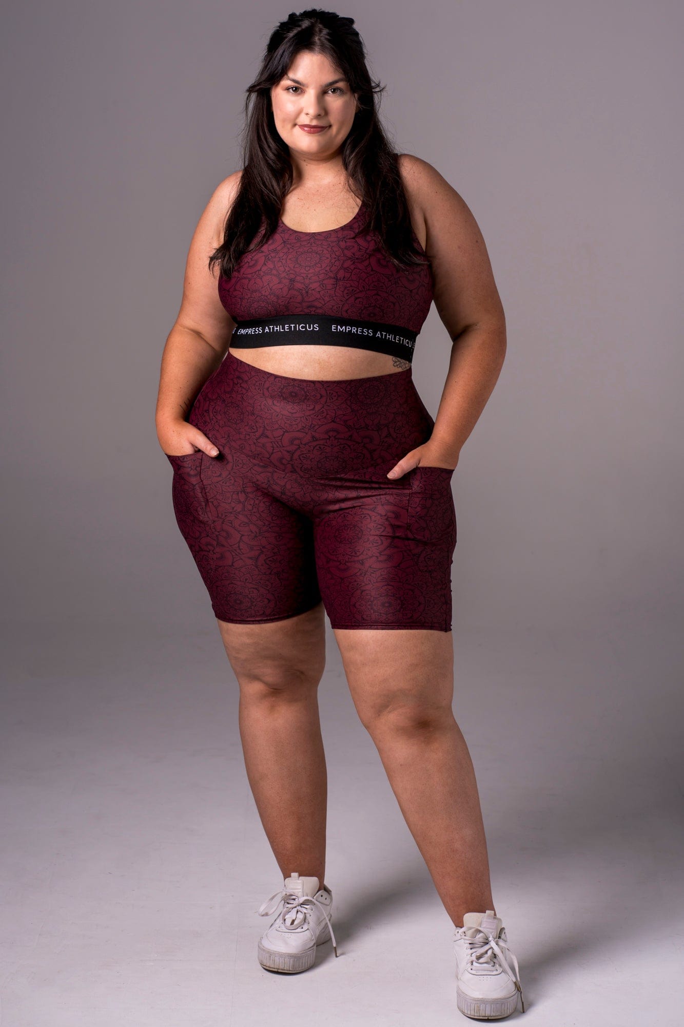 Mandala Dynamic High Waisted Pocket Booty Shorts