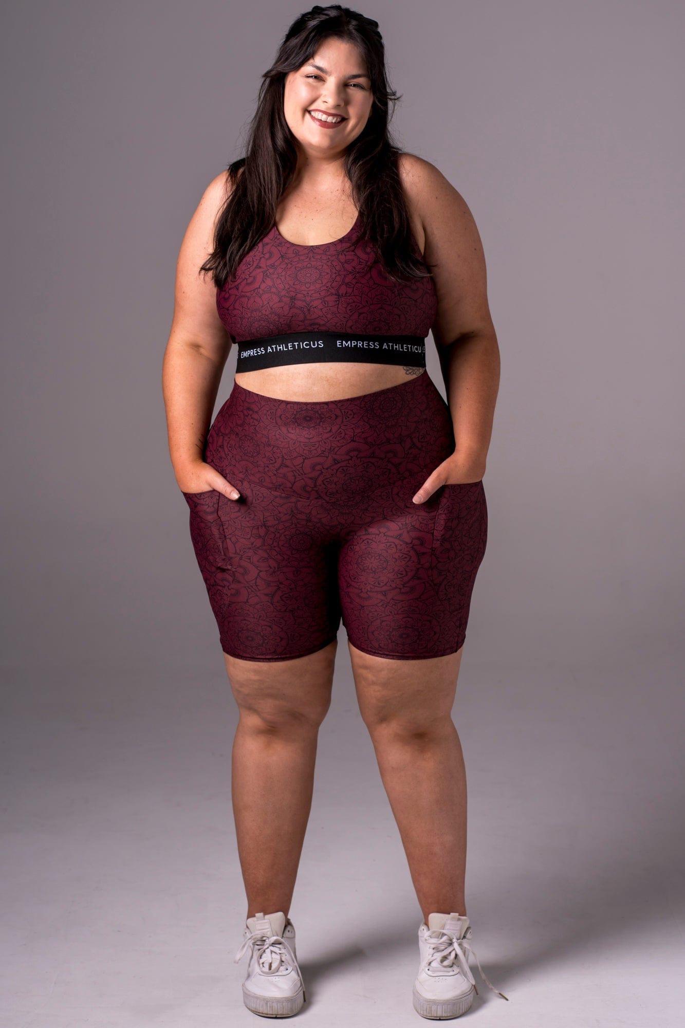 Mandala Dynamic High Waisted Pocket Booty Shorts