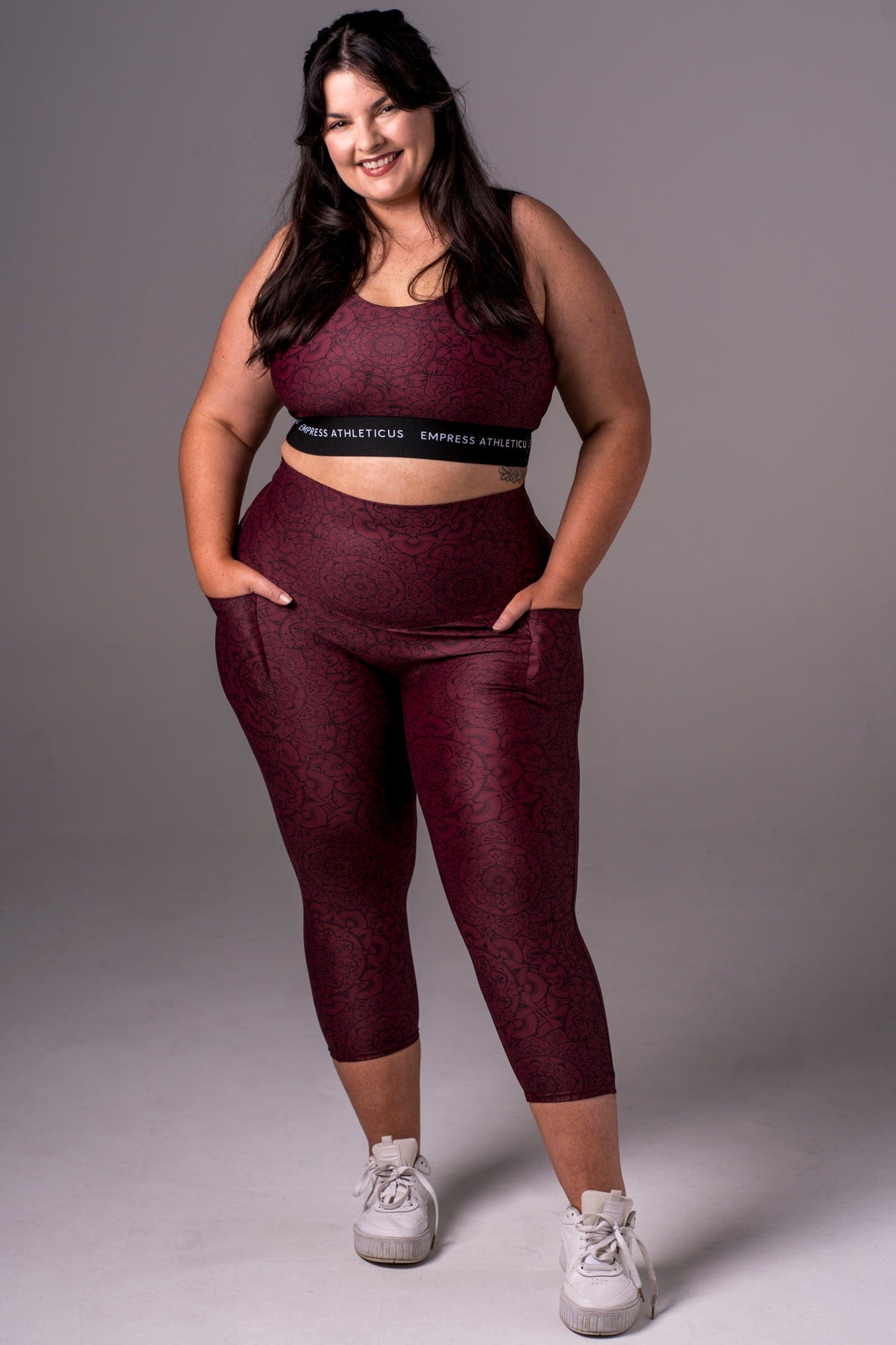 Mandala Dynamic High Waisted Pocket Capri Leggings