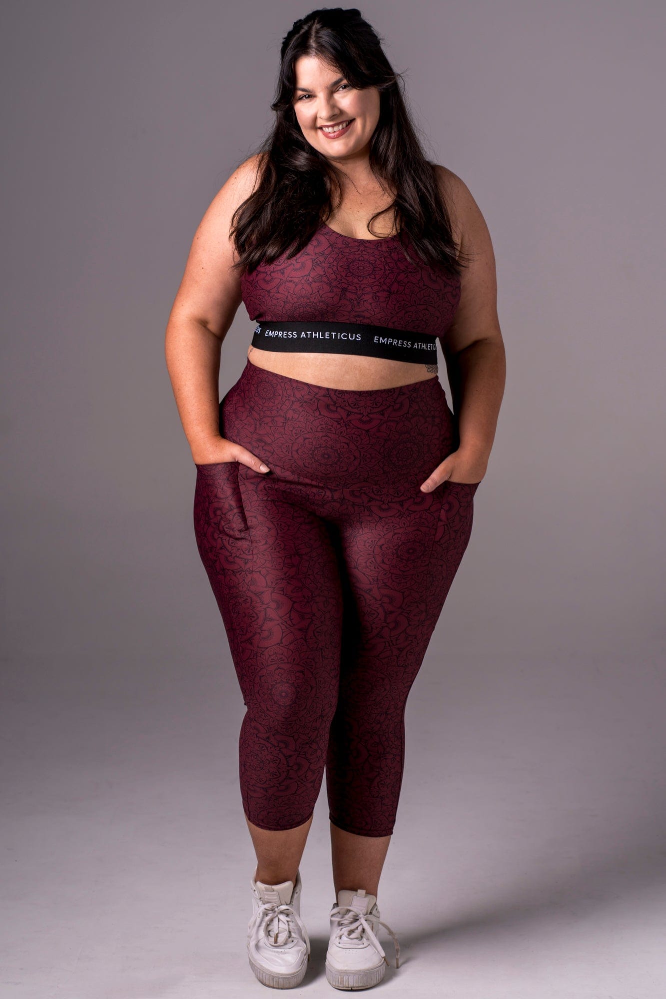 Mandala Dynamic High Waisted Pocket Capri Leggings