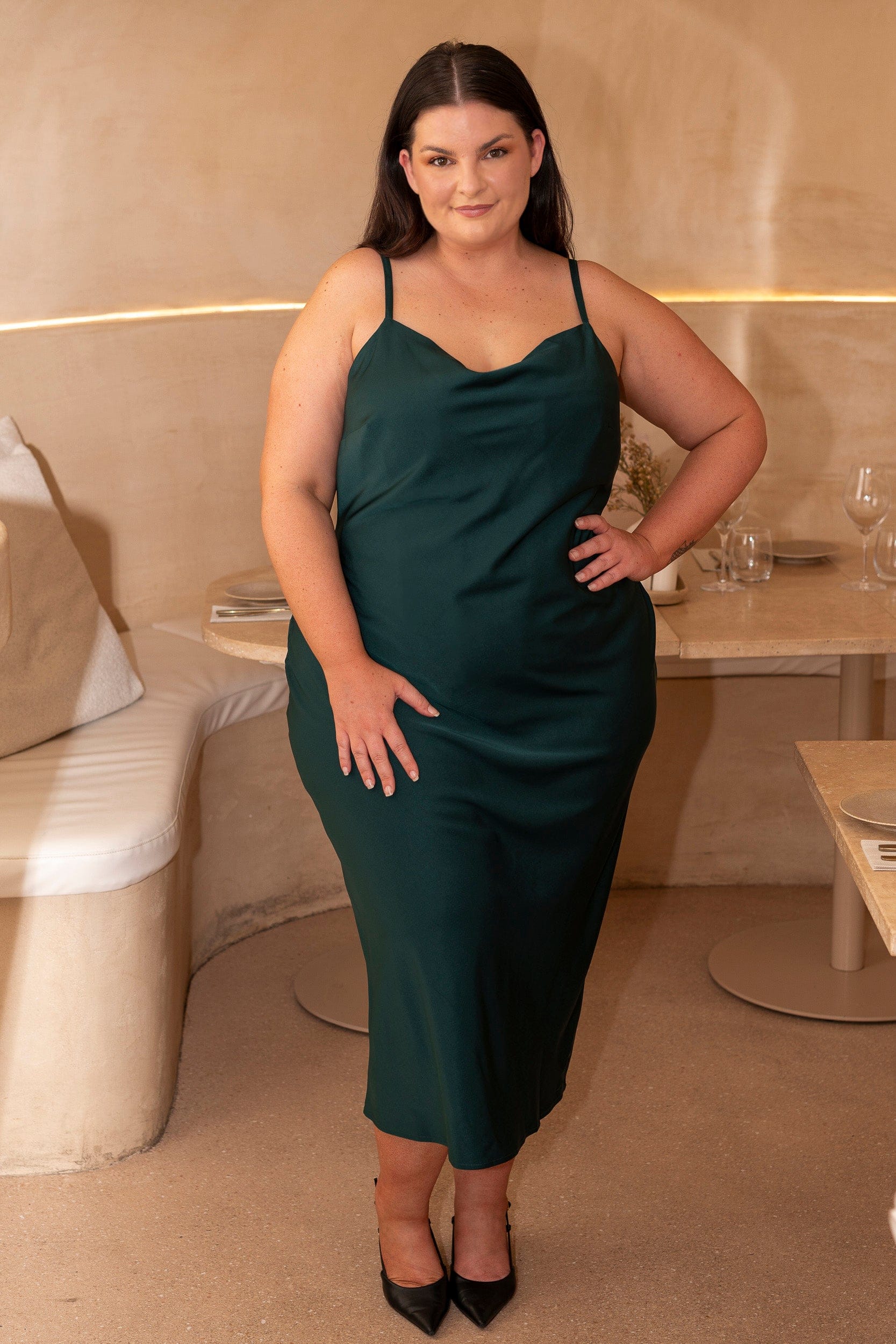 Margarita Cowl Neck Dress