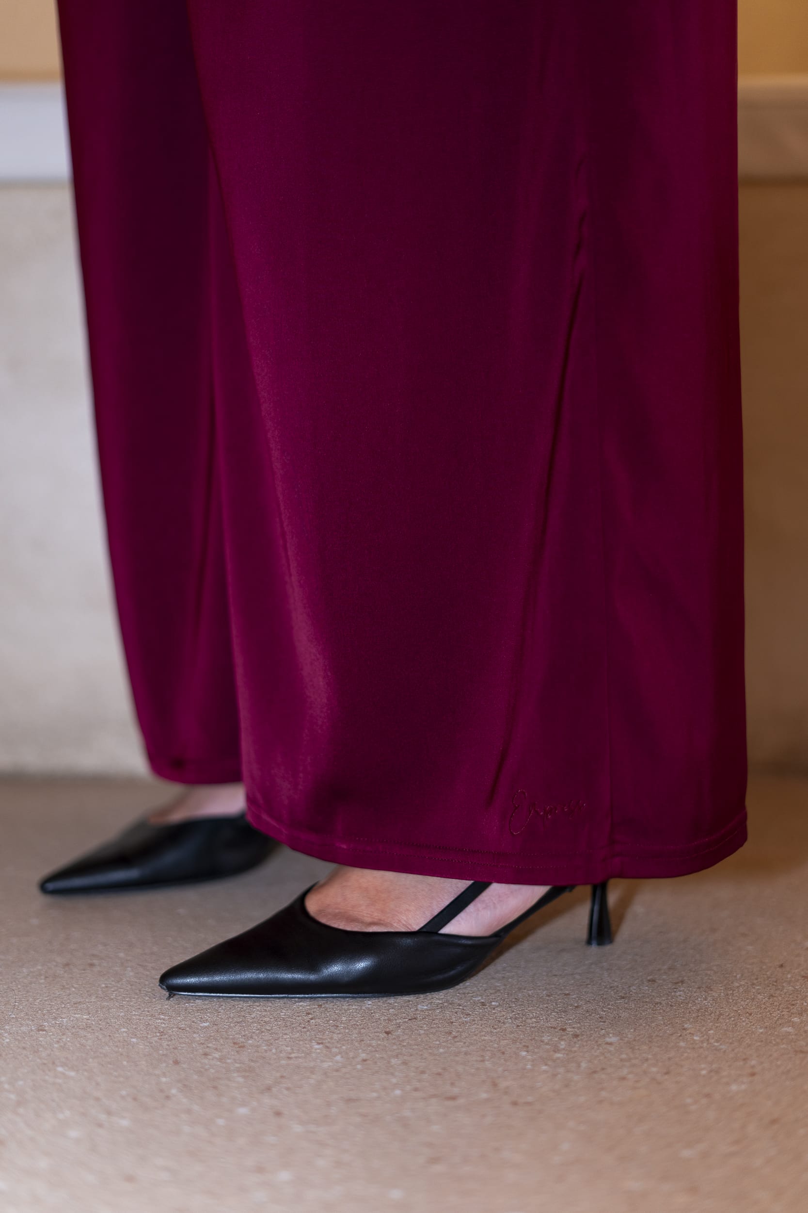 Merlot Wide Leg Pants