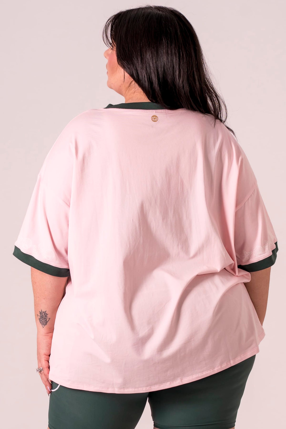 Mermaid Club V Neck Oversized T-Shirt