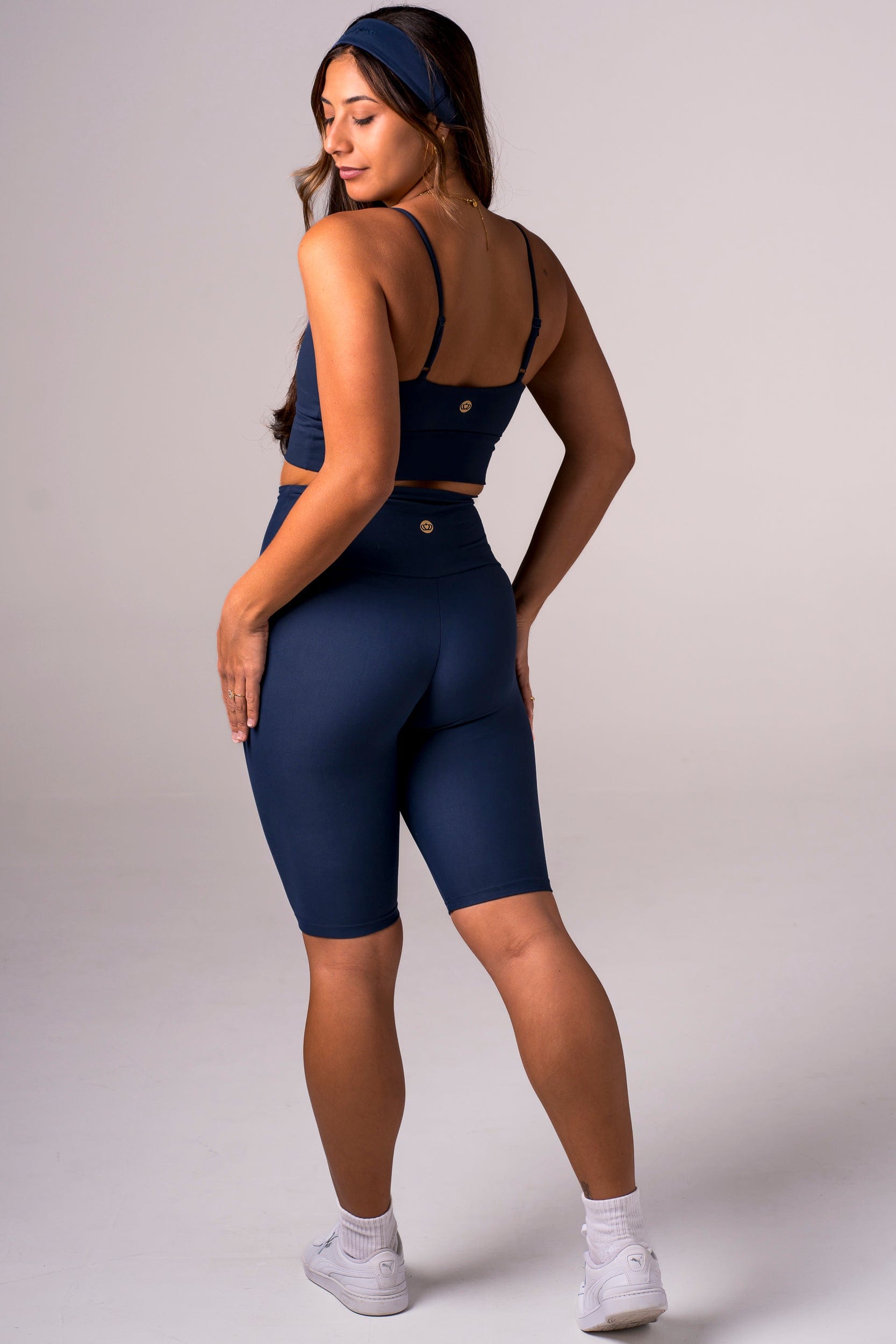 Midnight Dynamic High Waisted Bike Shorts
