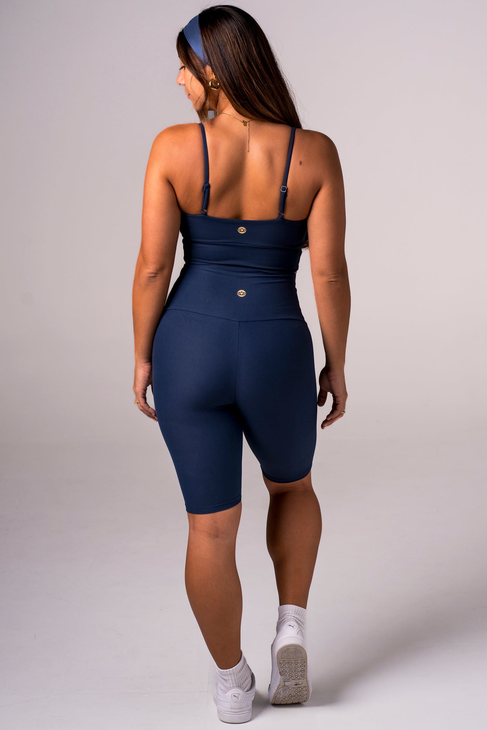 Midnight Dynamic High Waisted Bike Shorts