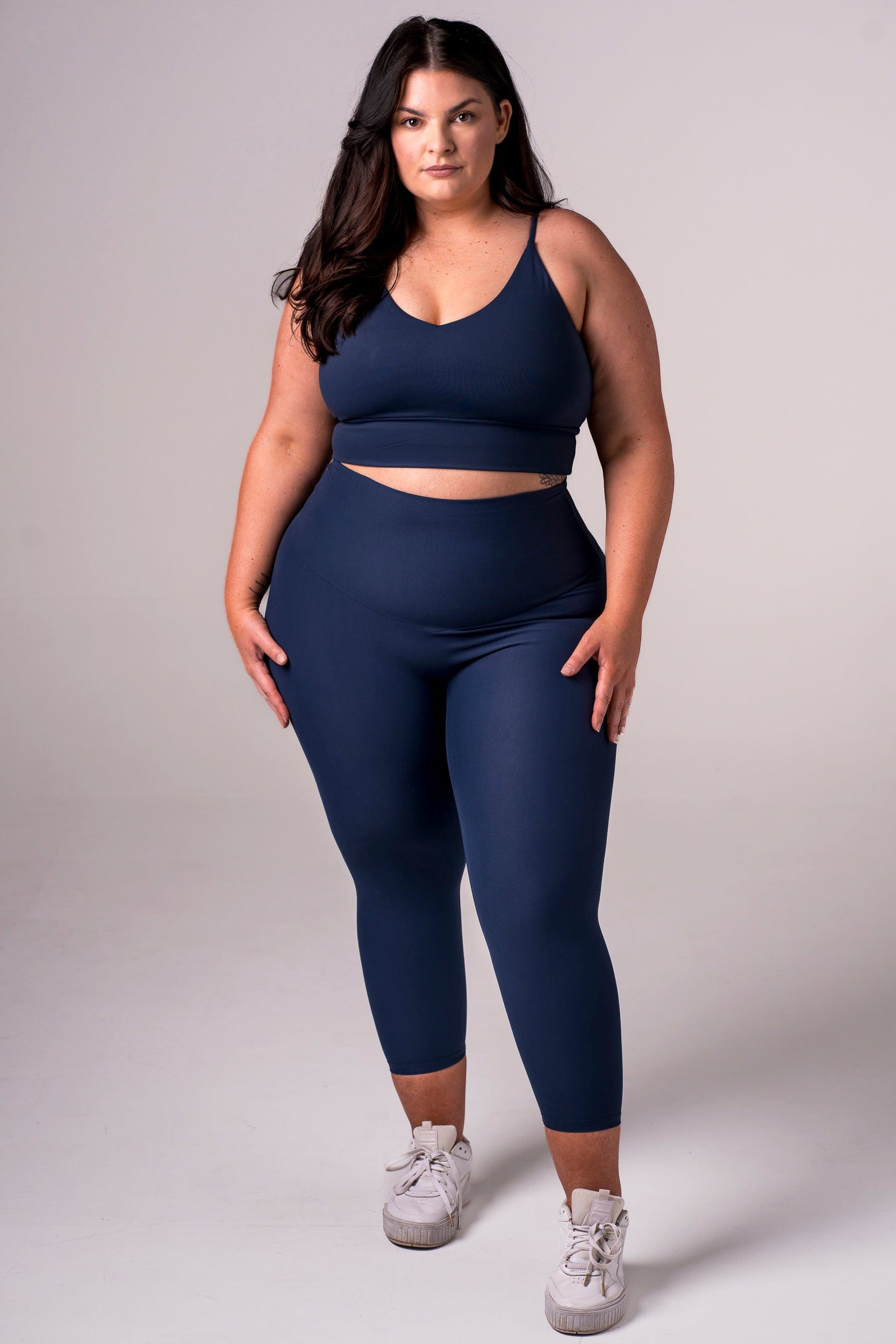 Midnight Dynamic High Waisted Capri Leggings