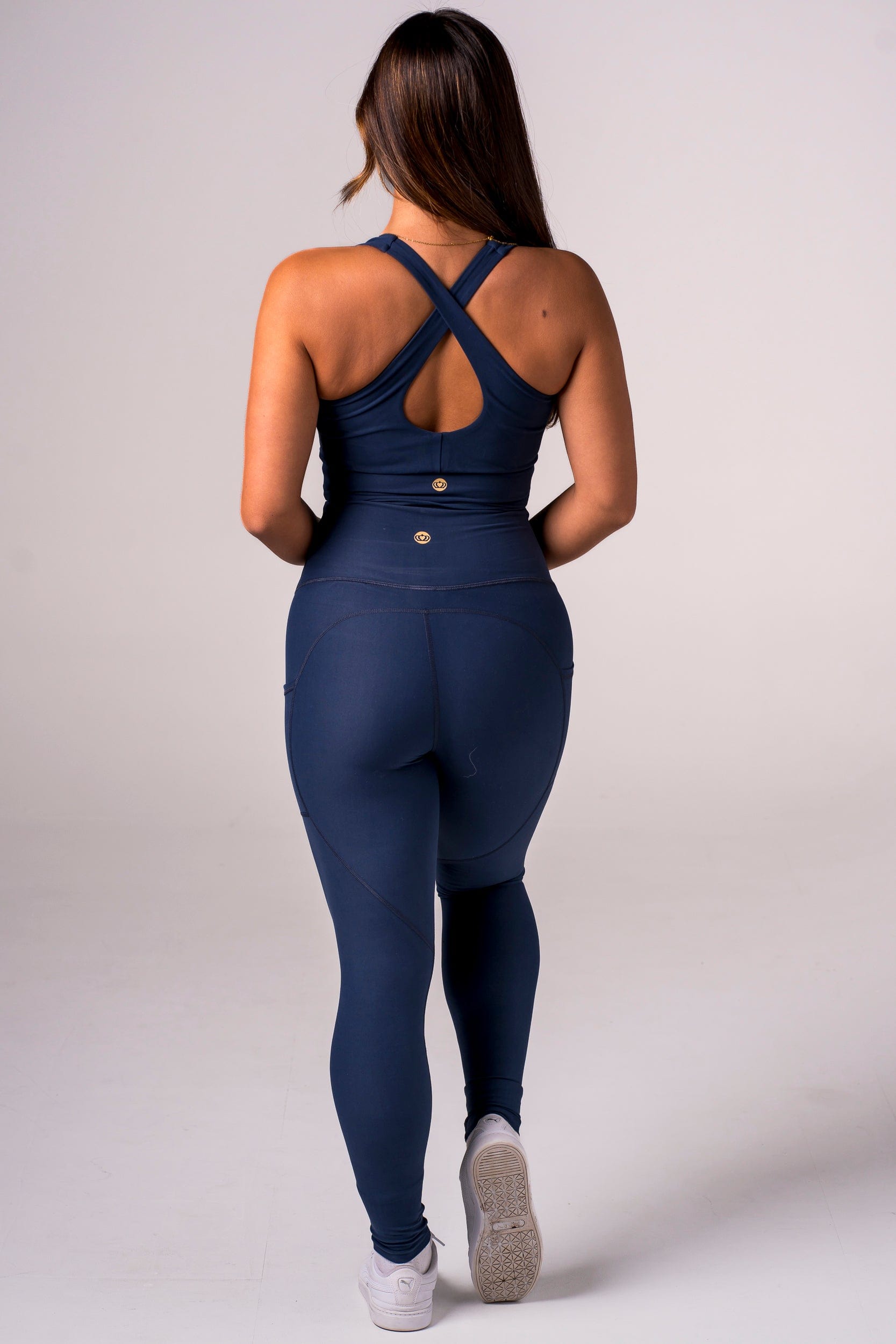 Midnight Dynamic High Waisted Pocket Shaper Ankle Biter Leggings