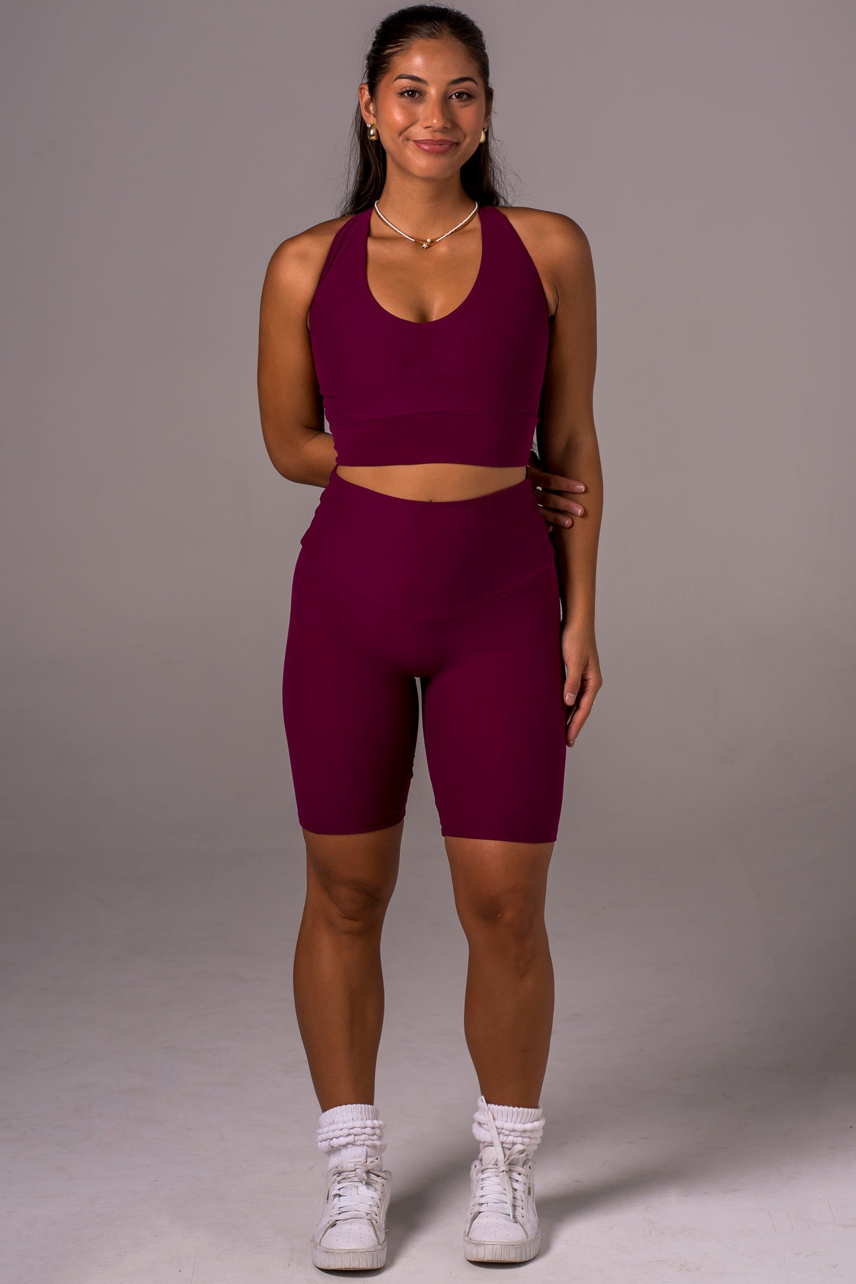 Mulberry Dynamic High Waisted Bike Shorts