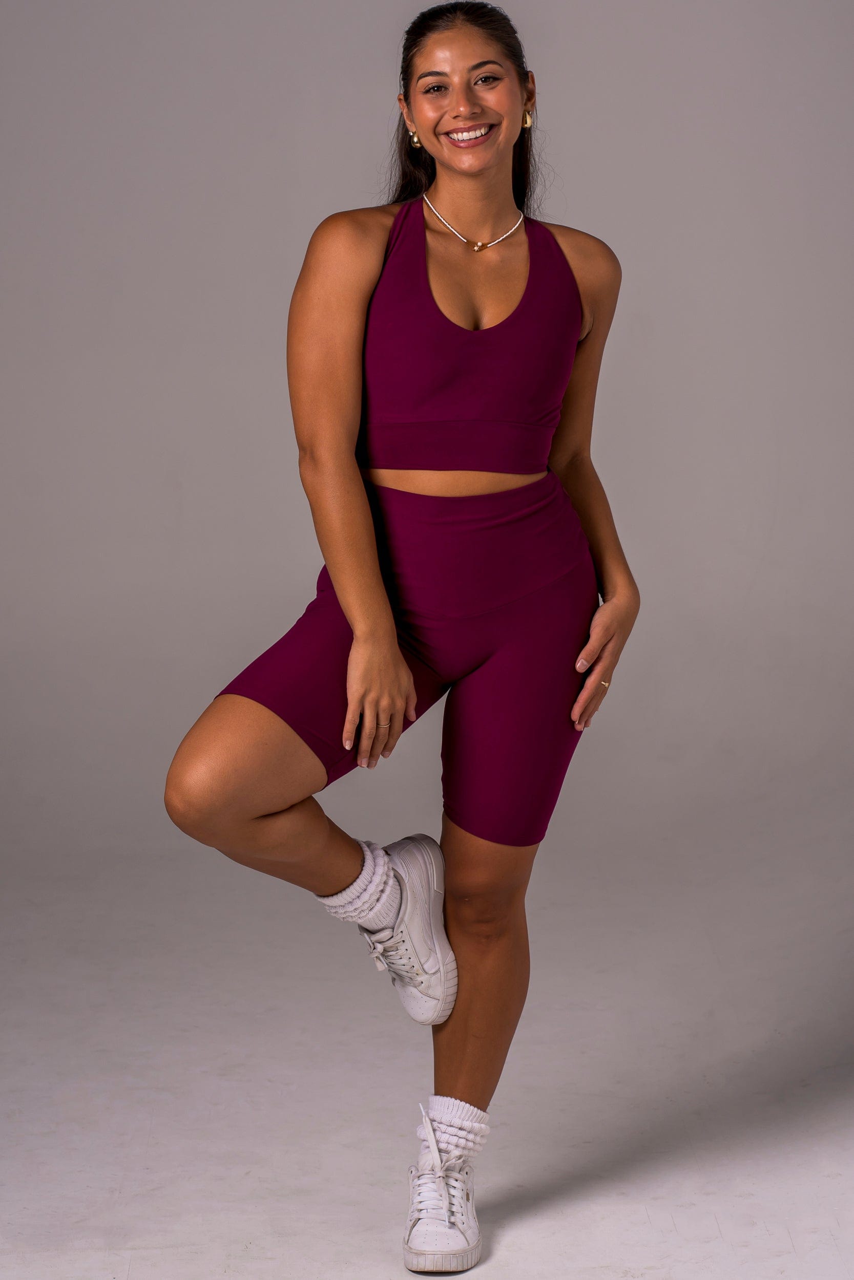 Mulberry Dynamic High Waisted Bike Shorts