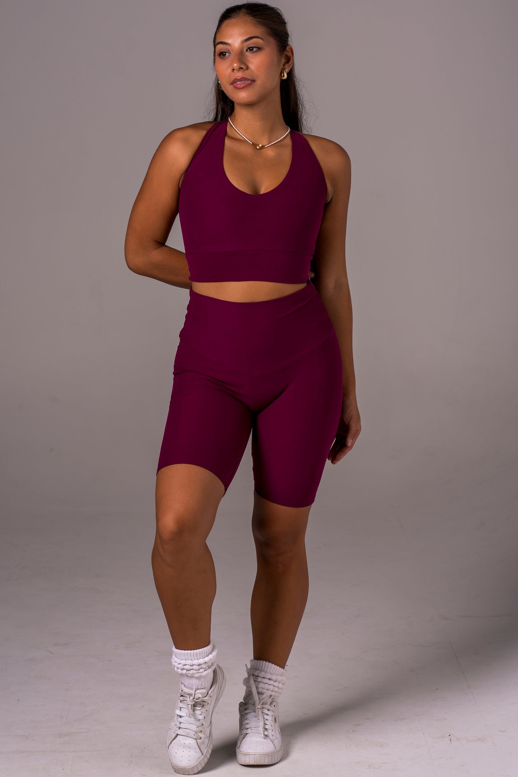 Mulberry Dynamic High Waisted Bike Shorts