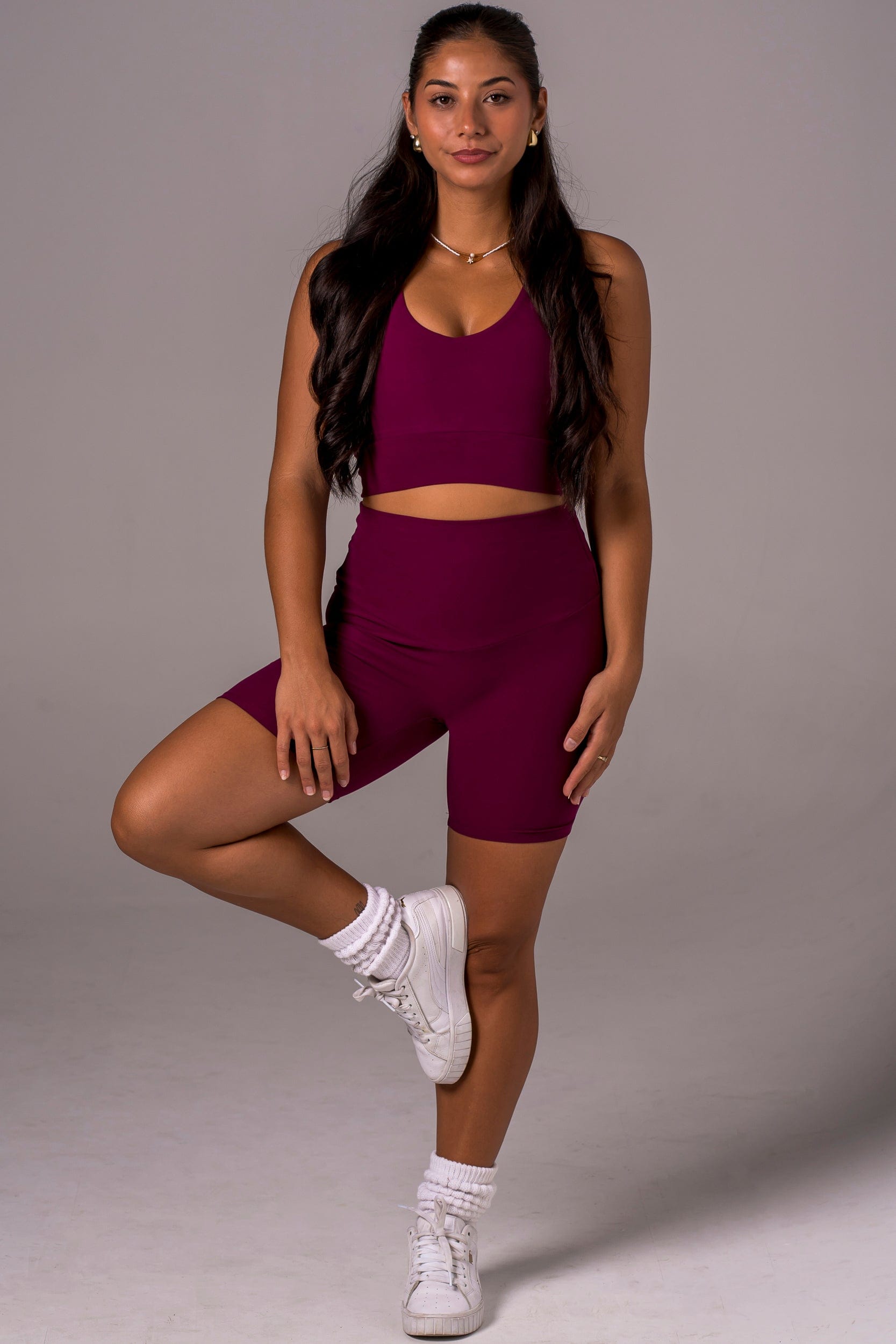 Mulberry Dynamic High Waisted Booty Shorts
