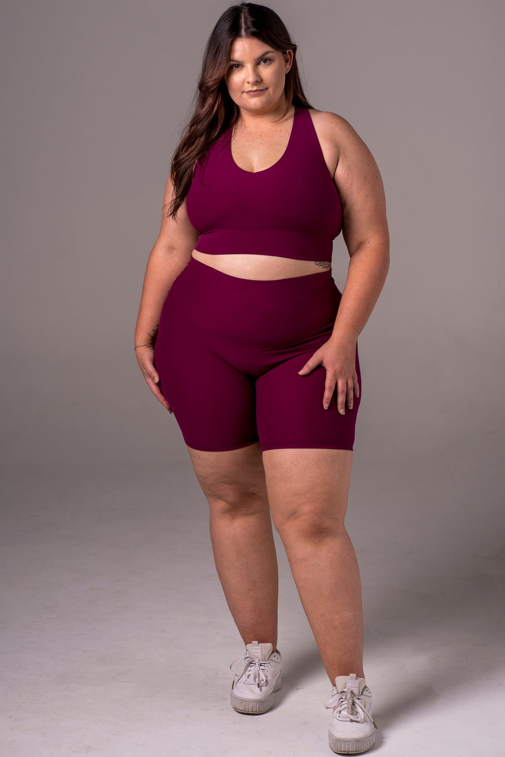 Mulberry Dynamic High Waisted Booty Shorts